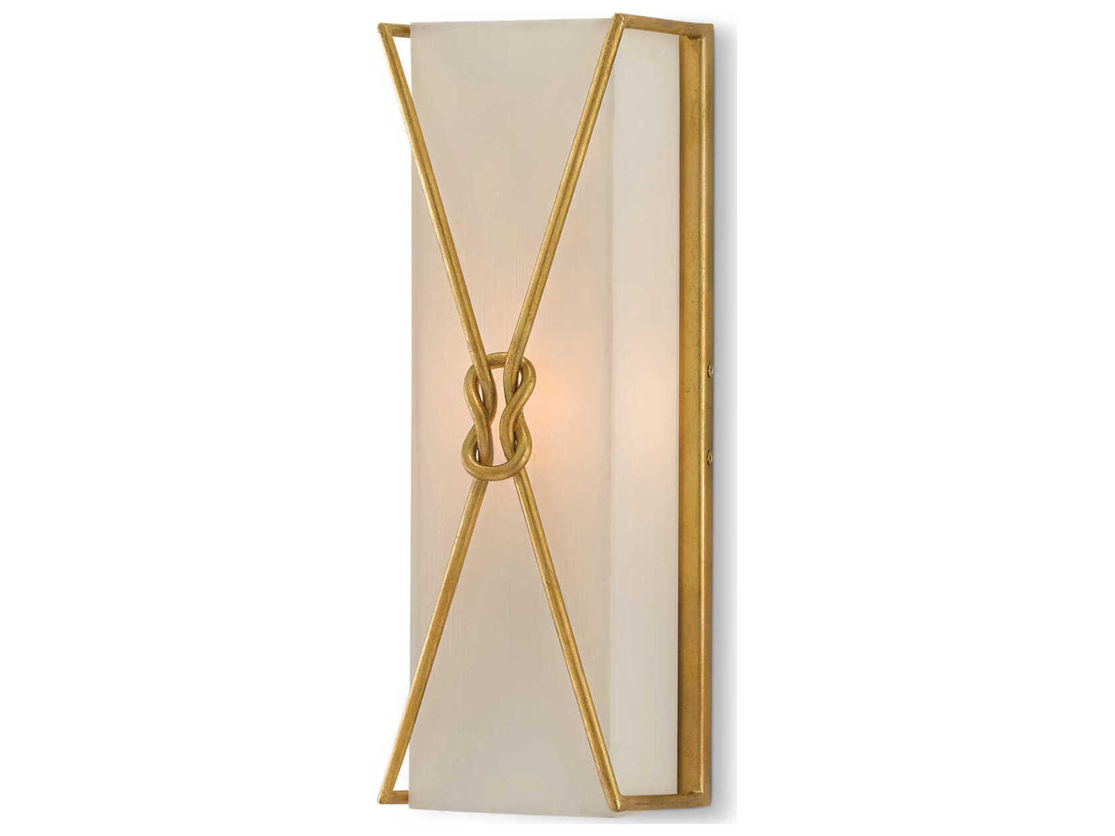 Ariadne 1-Light Contemporary Gold Leaf Glass Wall Sconce