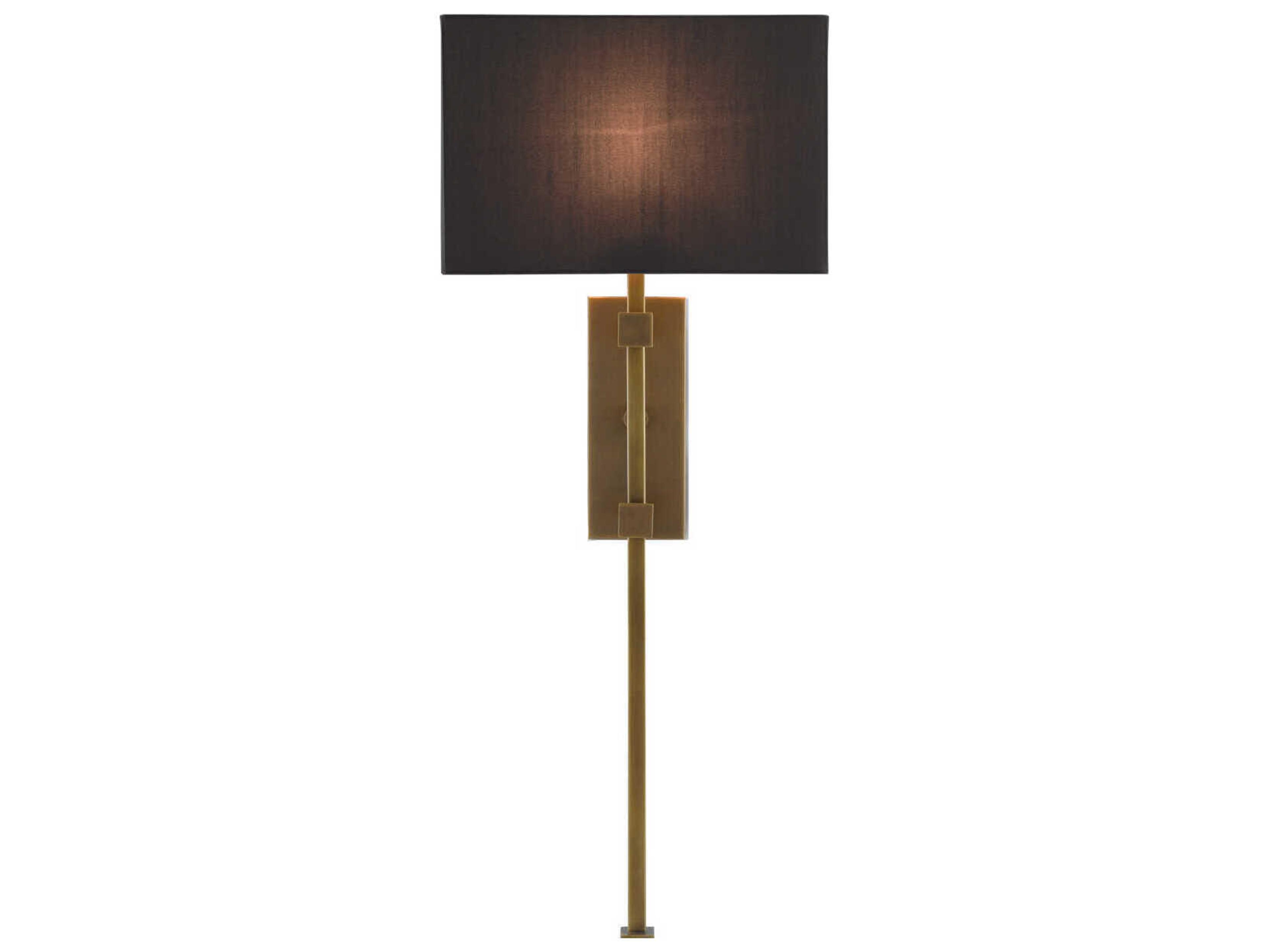 Currey & Company Edmund 1-Light Antique Brass Wall Sconce