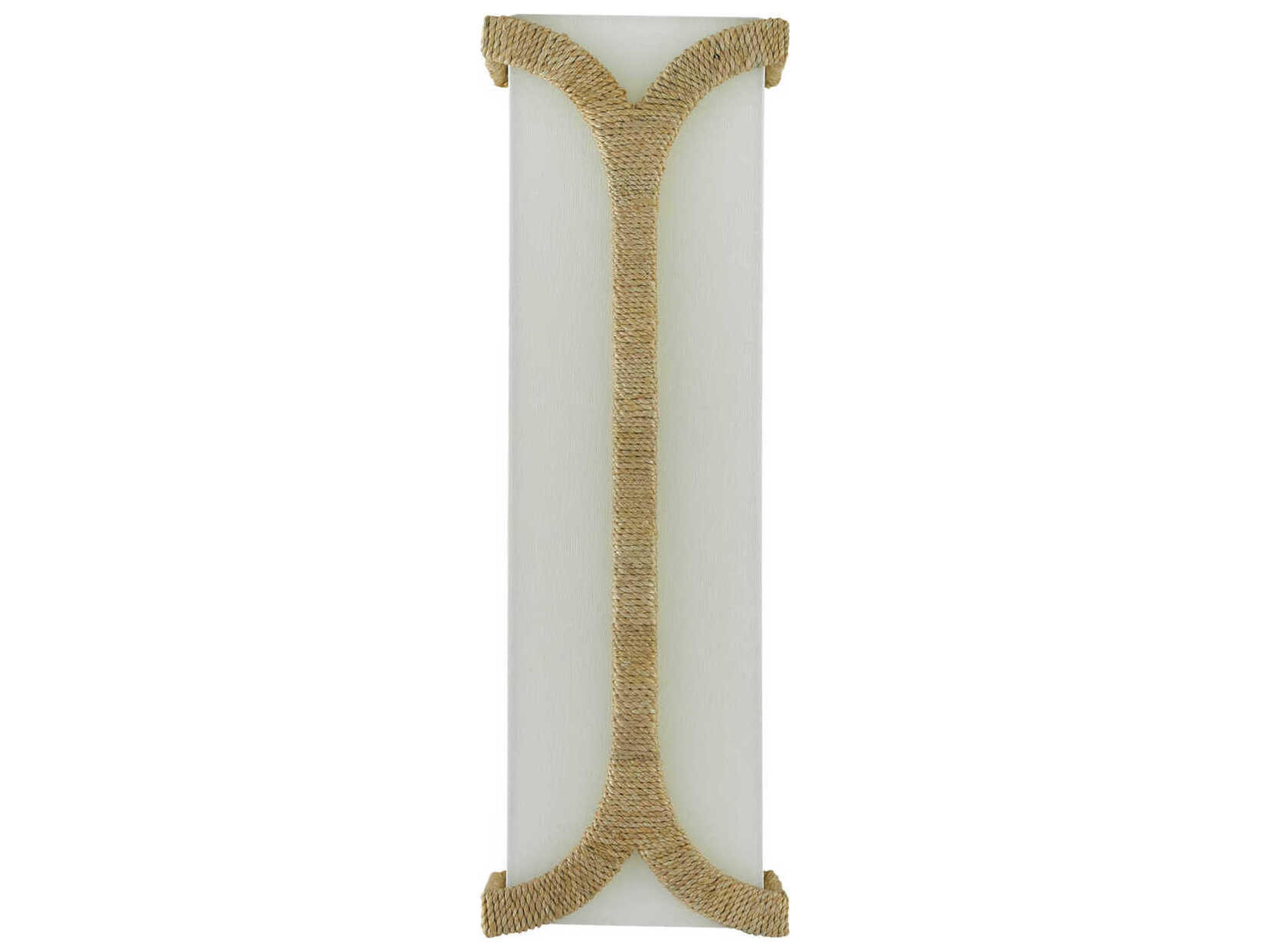 Currey & Company Carthay 2-Light Natural Dark Contemporary Gold Leaf Brown Wall Sconce