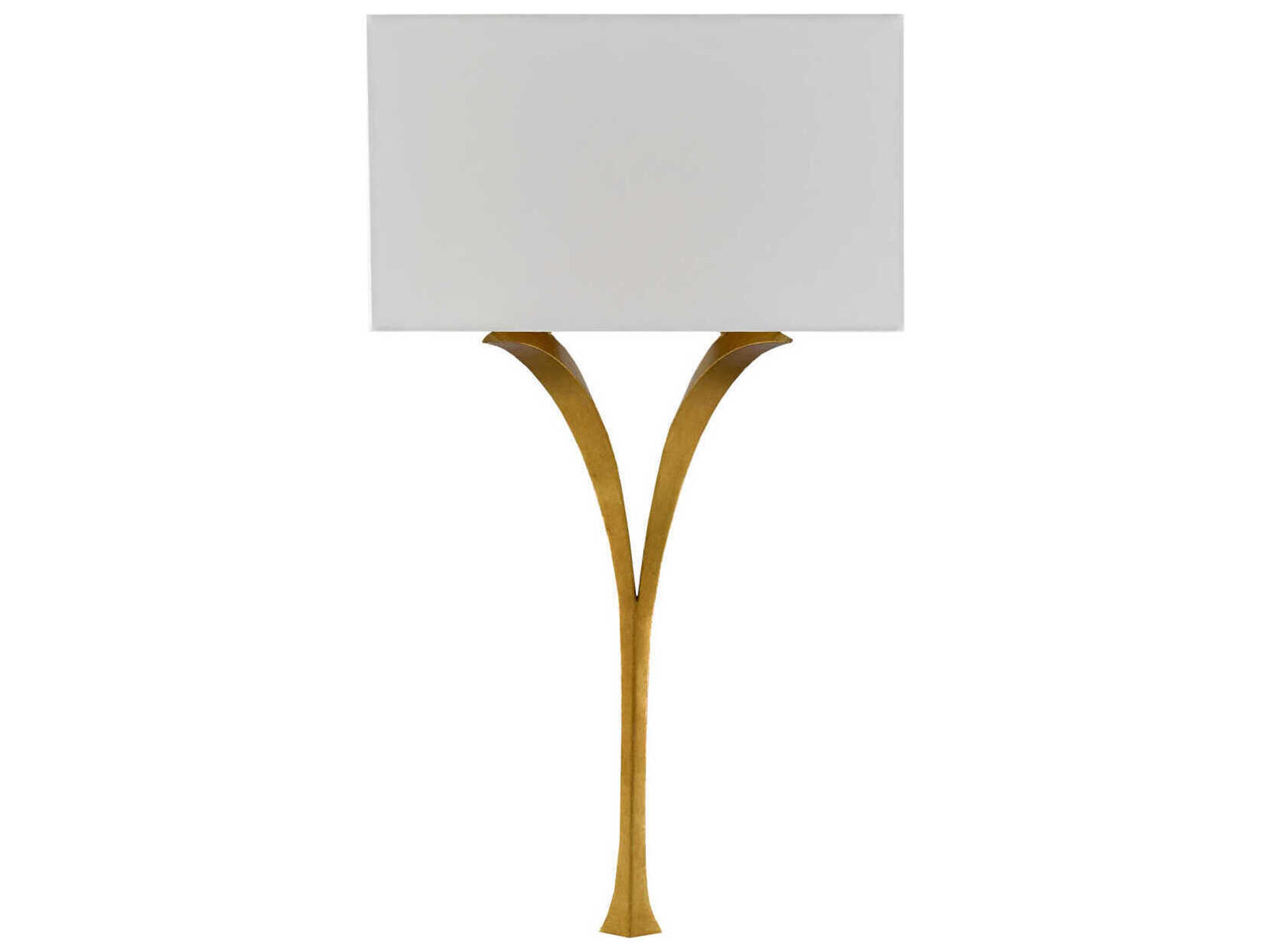 Currey & Company Choisy 1-Light Antique Gold Leaf LED Wall Sconce