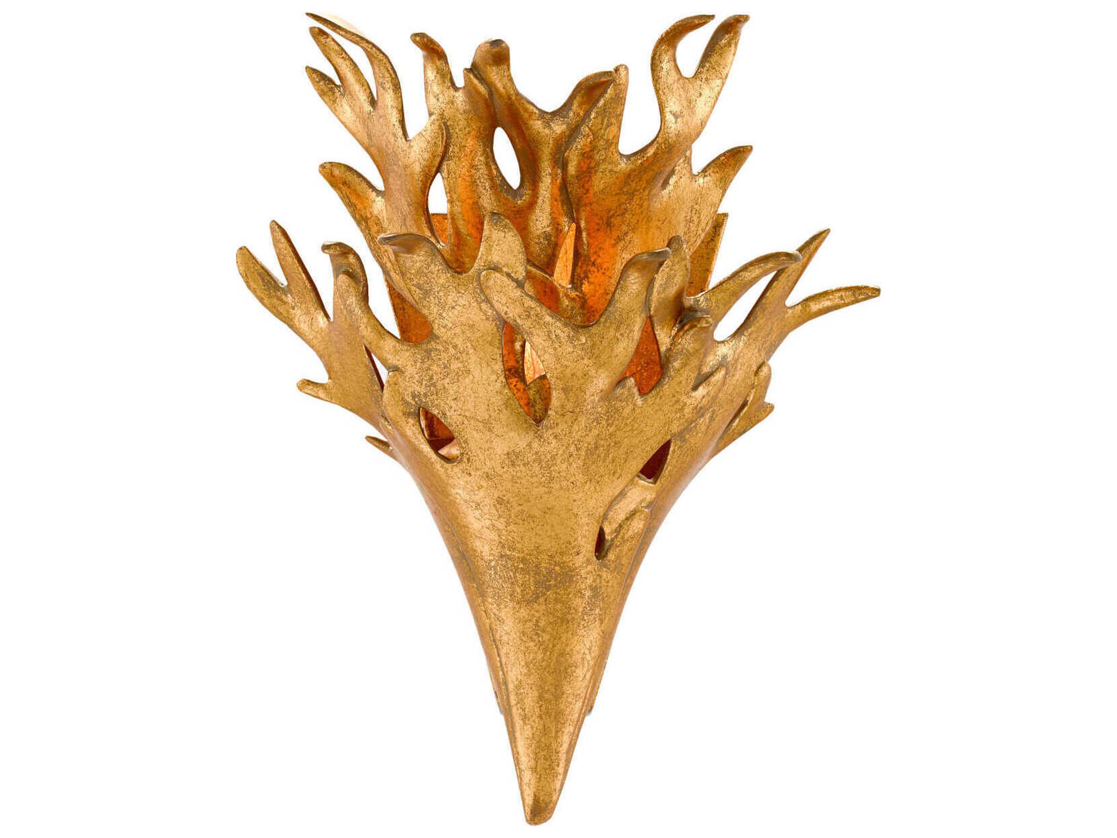 Currey & Company Formby 1-Light Gold Leaf Wall Sconce