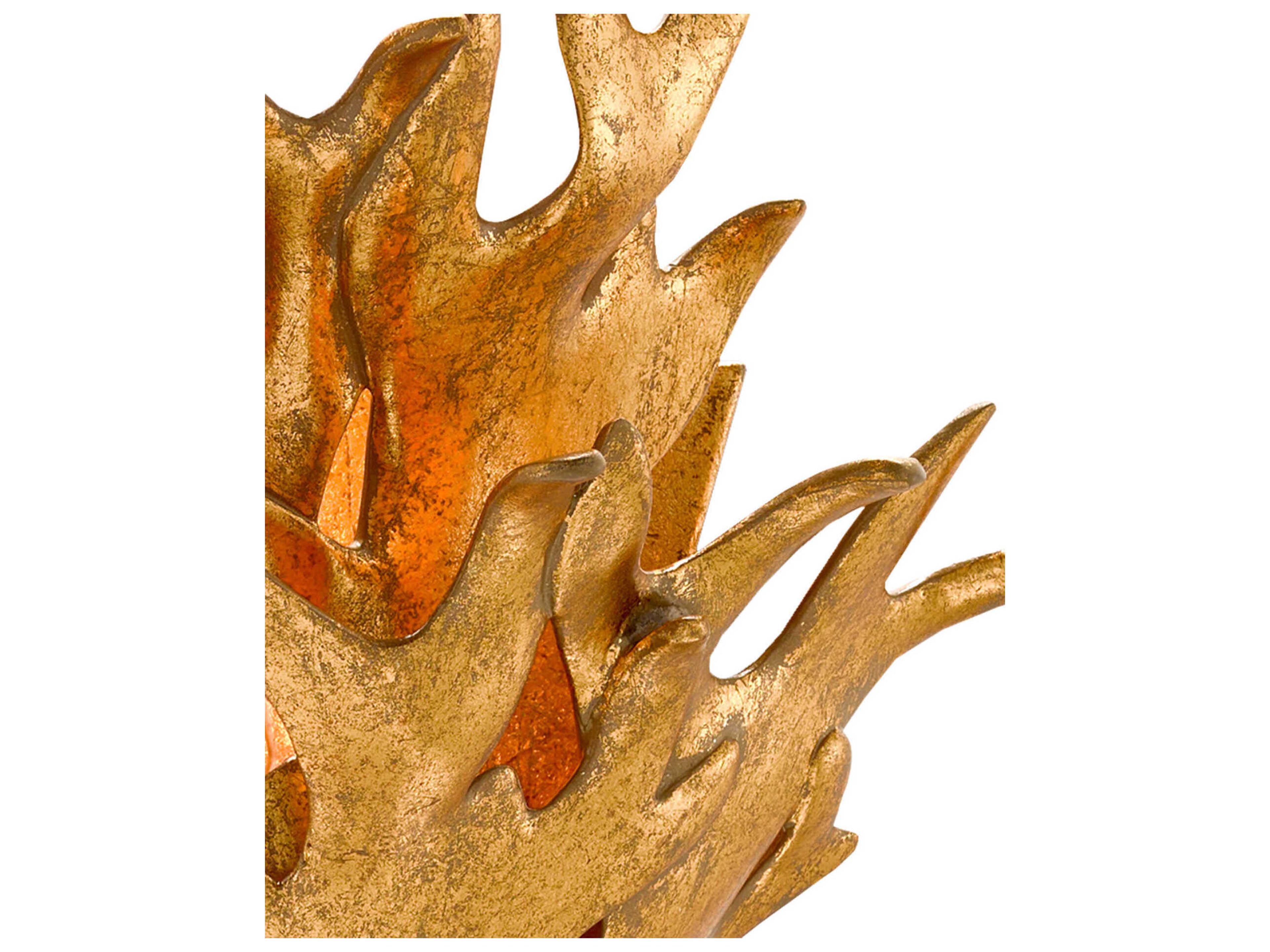 Currey & Company Formby 1-Light Gold Leaf Wall Sconce