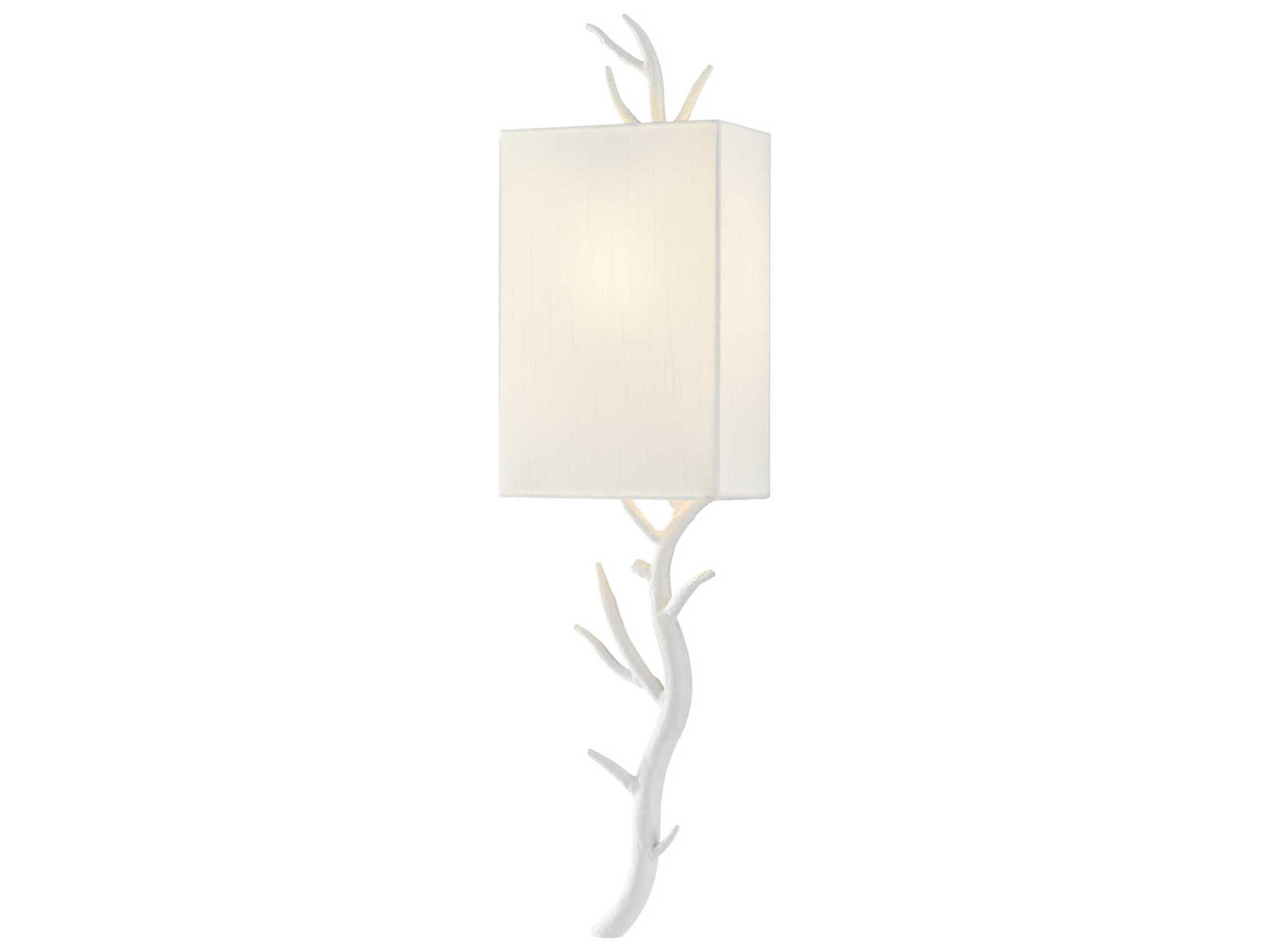 Baneberry 1-Light Gesso White Wall Sconce
