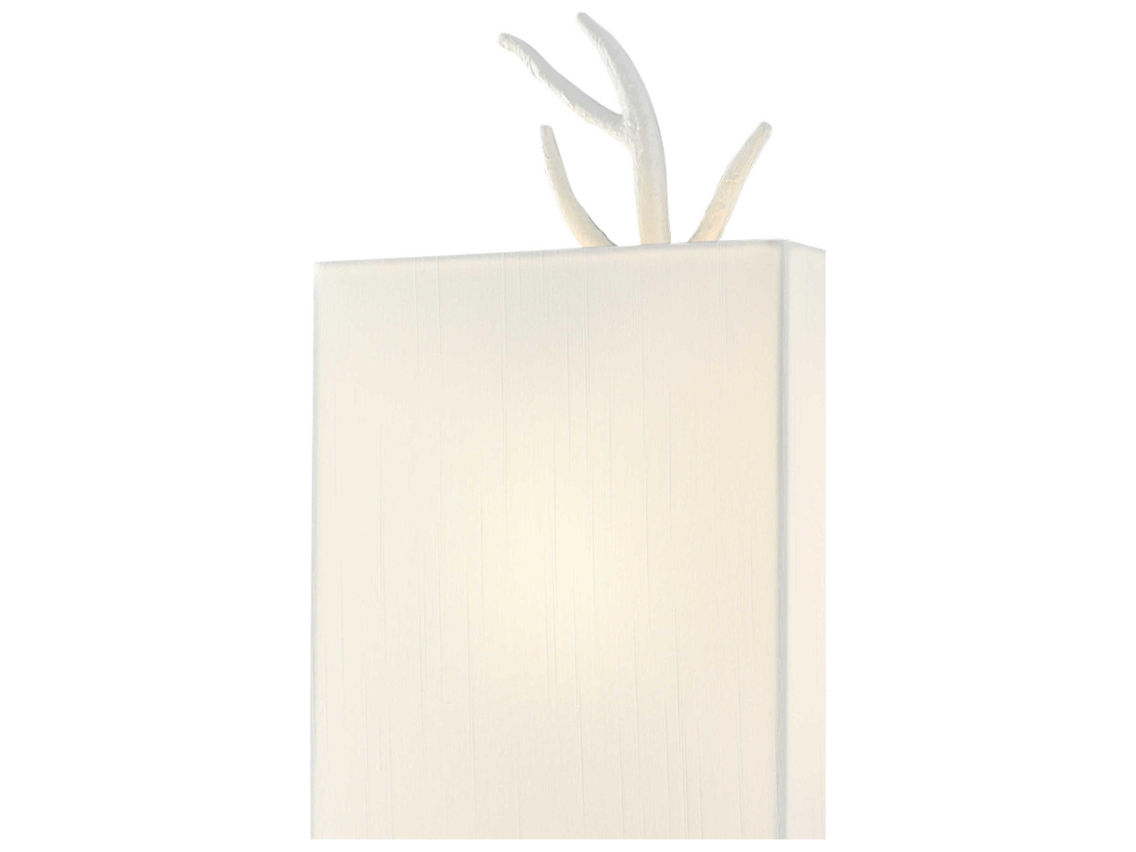 Currey & Company Baneberry 1-Light Gesso White Wall Sconce