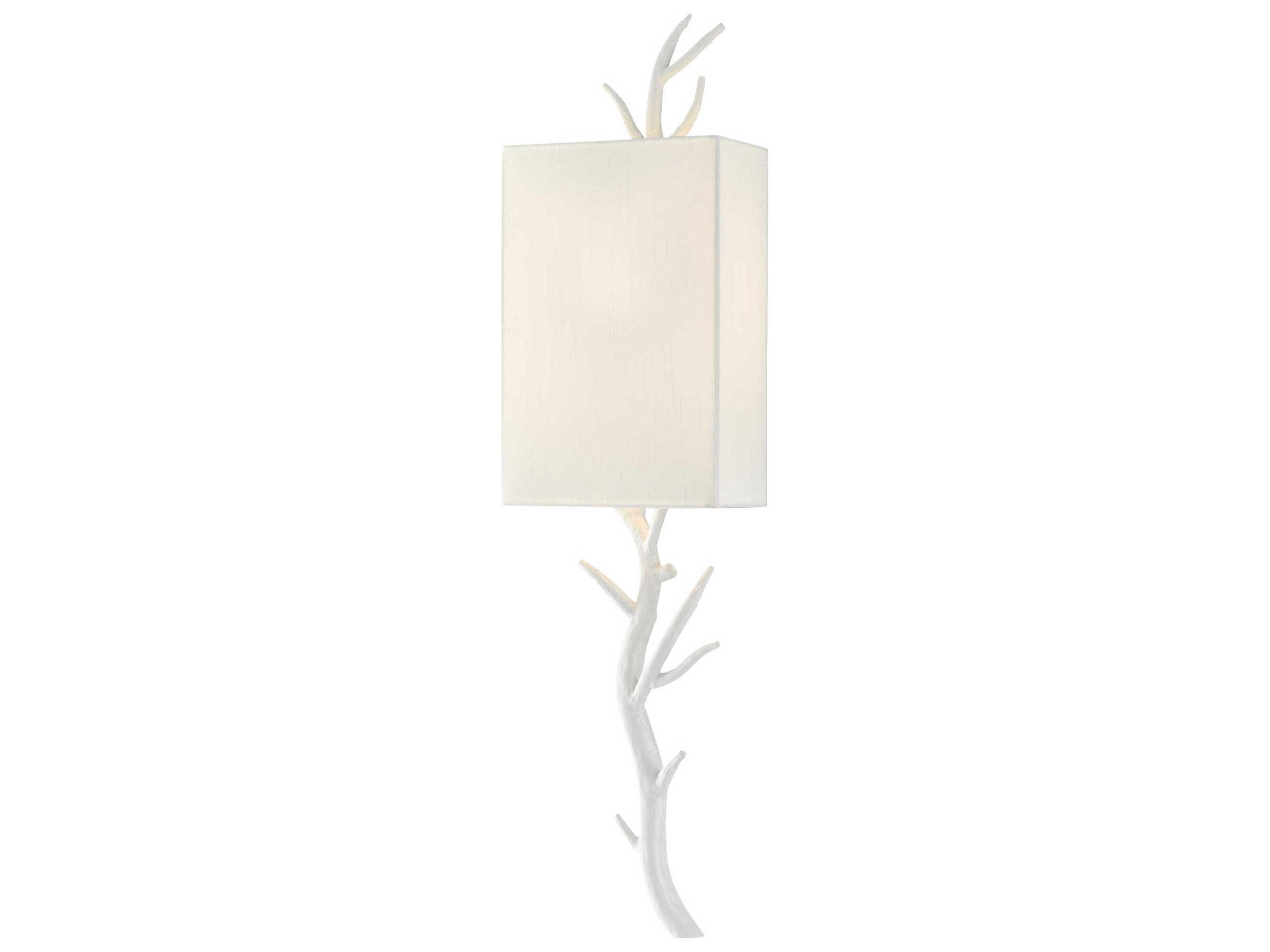 Baneberry 1-Light Gesso White Wall Sconce