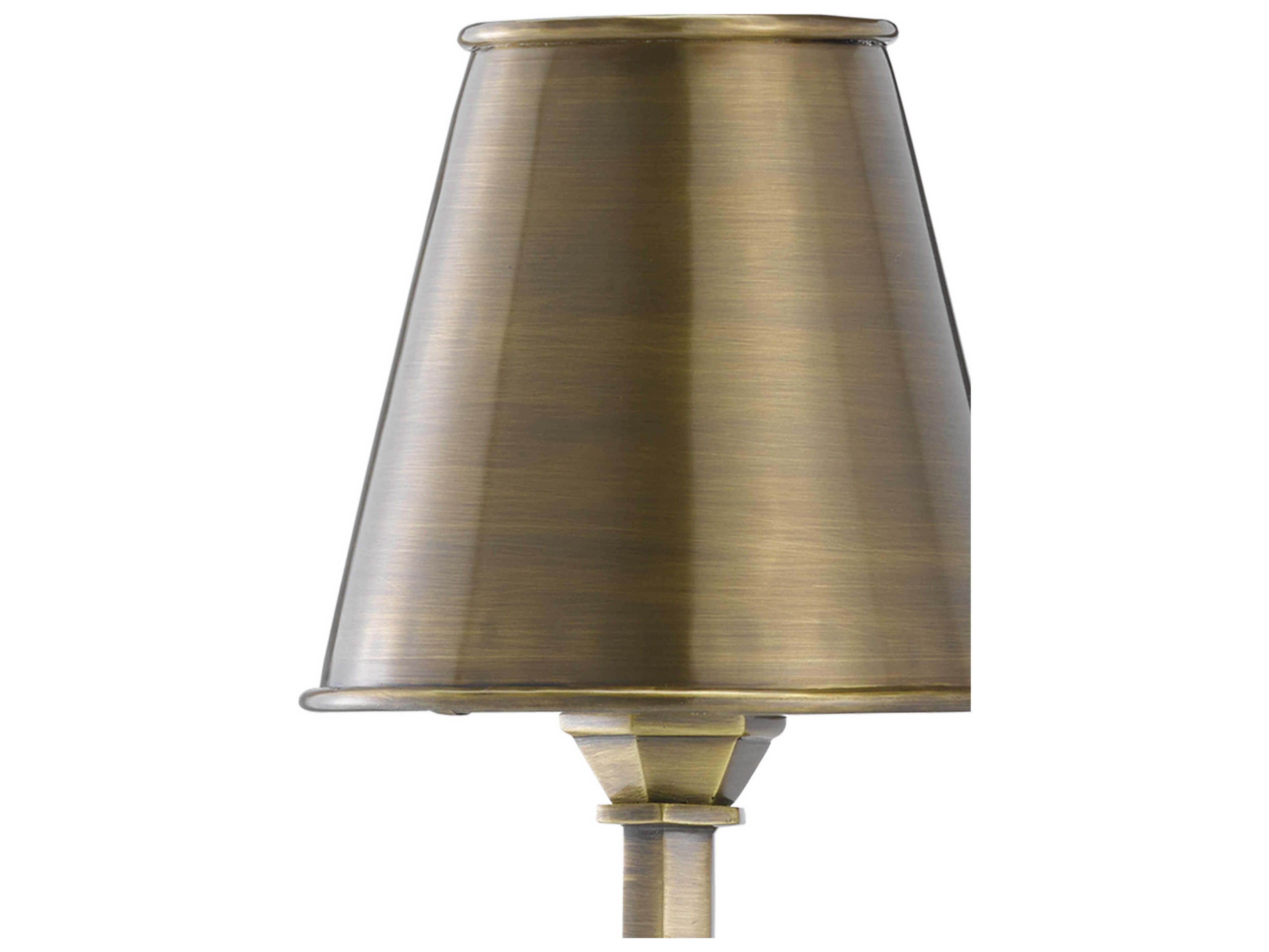 Currey & Company Wollaton 1-Light Light Moroccan Antique Brass Wall Sconce