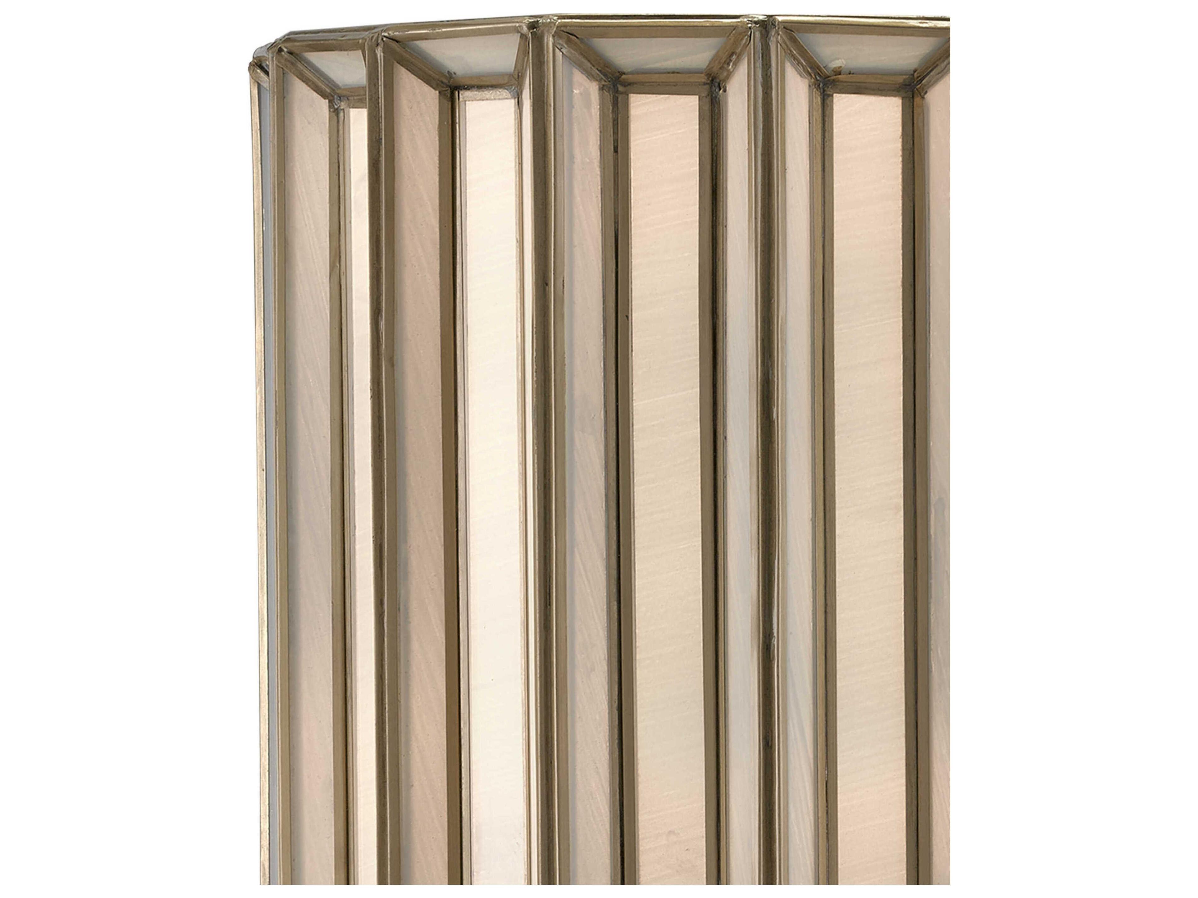Currey & Company Daze 1-Light Antique Brass White Glass Wall Sconce