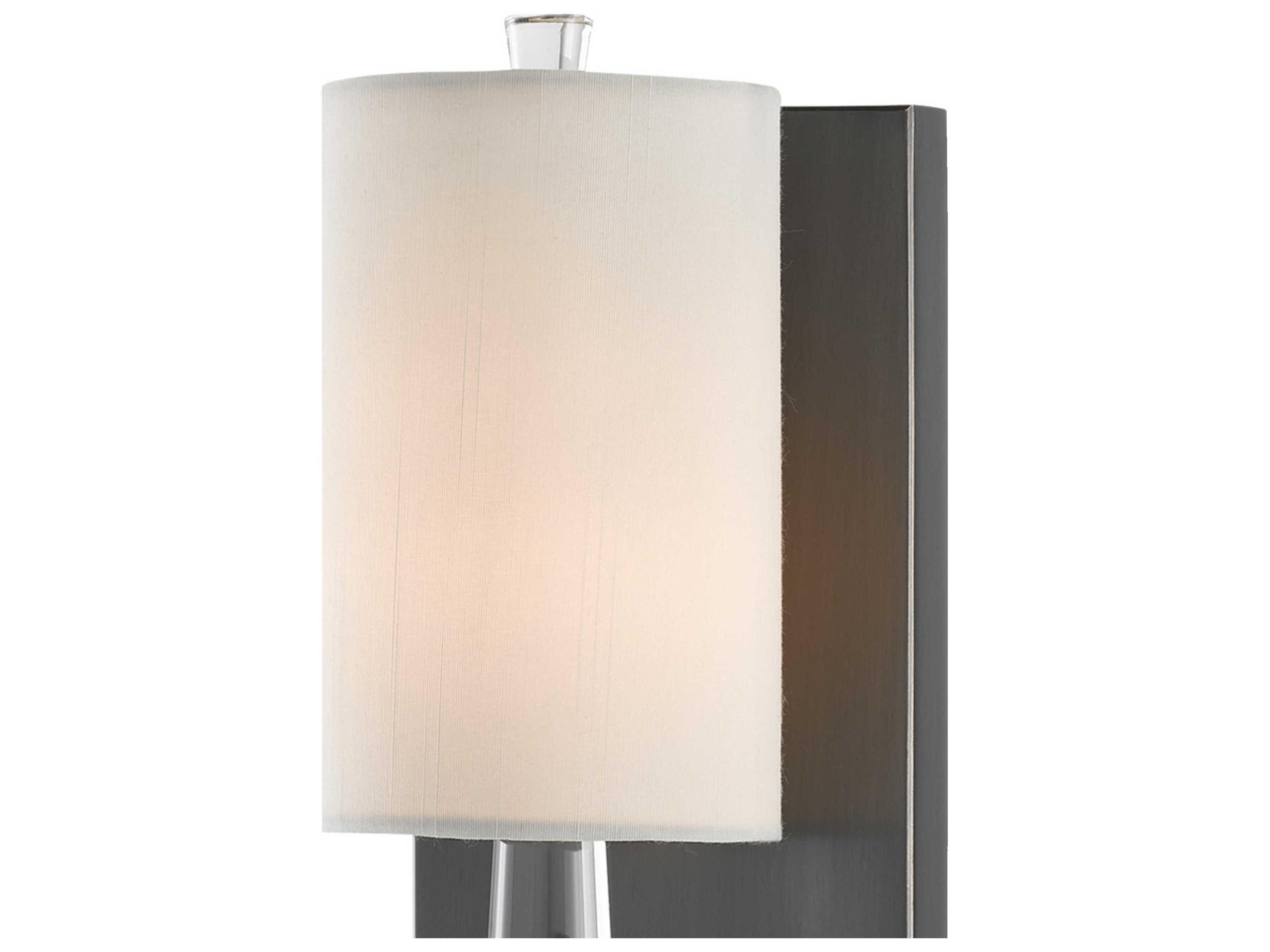 Currey & Company Junia 1-Light Oil Rubbed Bronze Crystal Wall Sconce