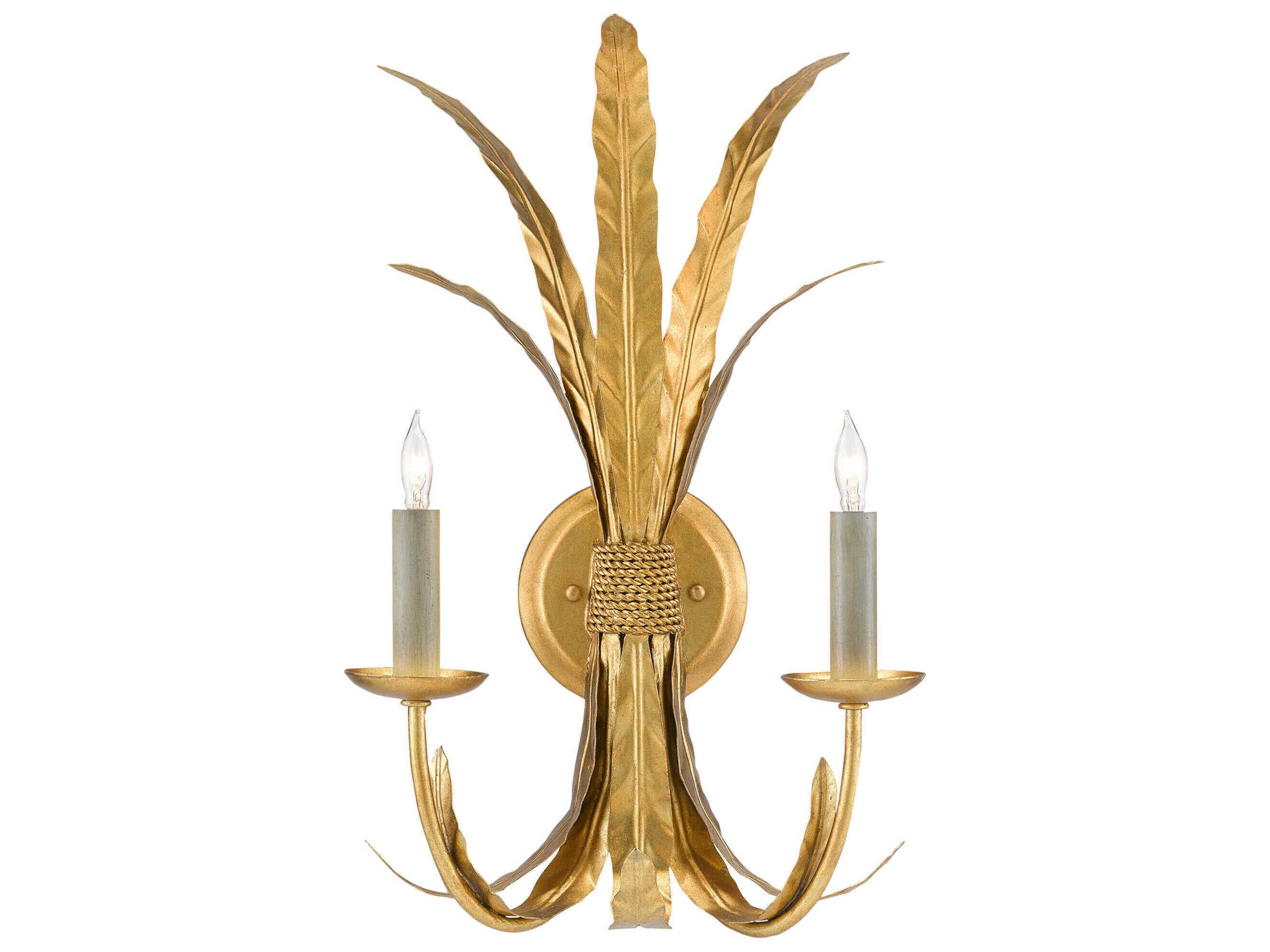 Bette Wall Sconce in Grecian Gold Leaf