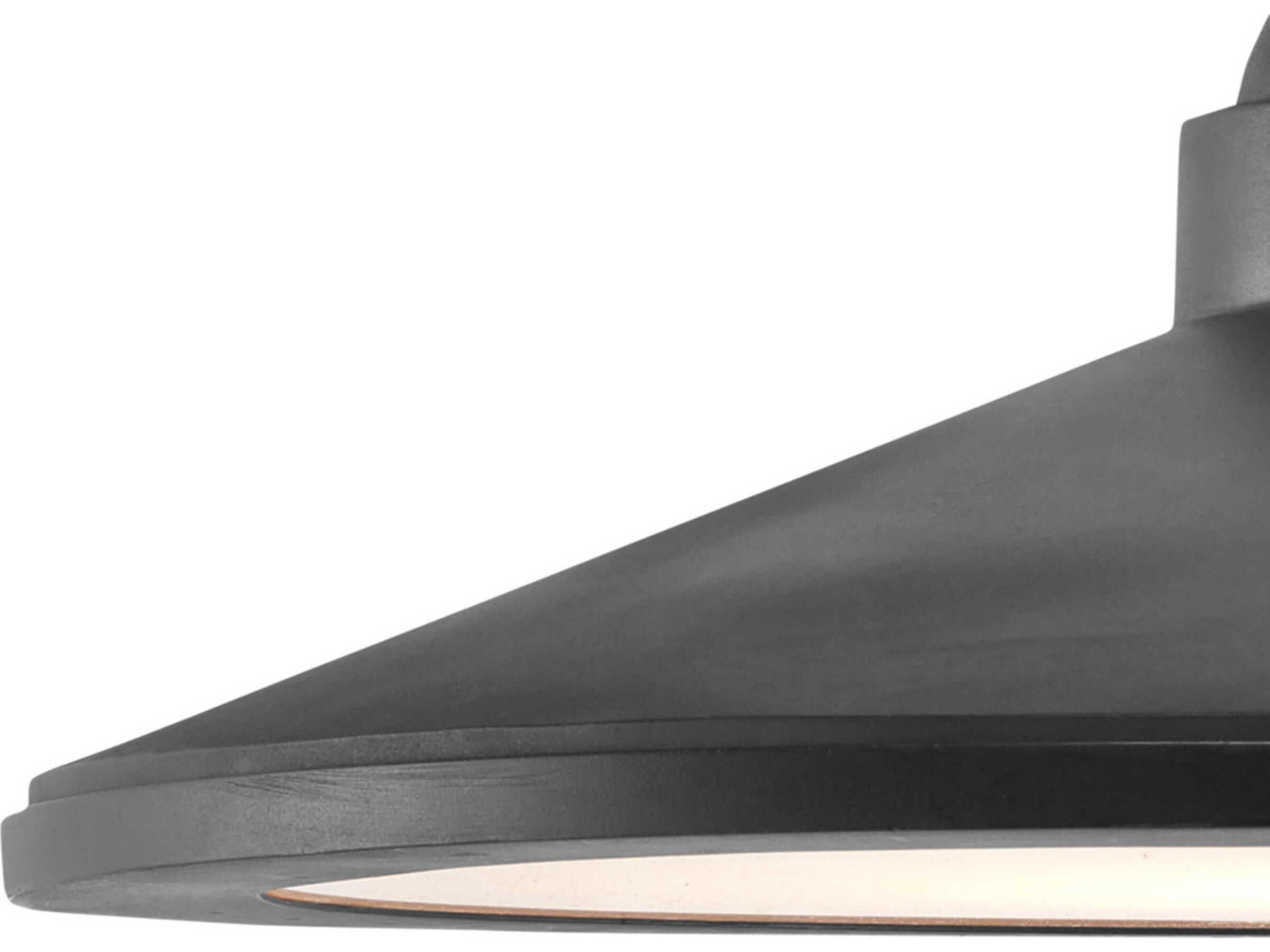 Currey & Company Ditchley 1-Light Black Bronze White Wall Sconce