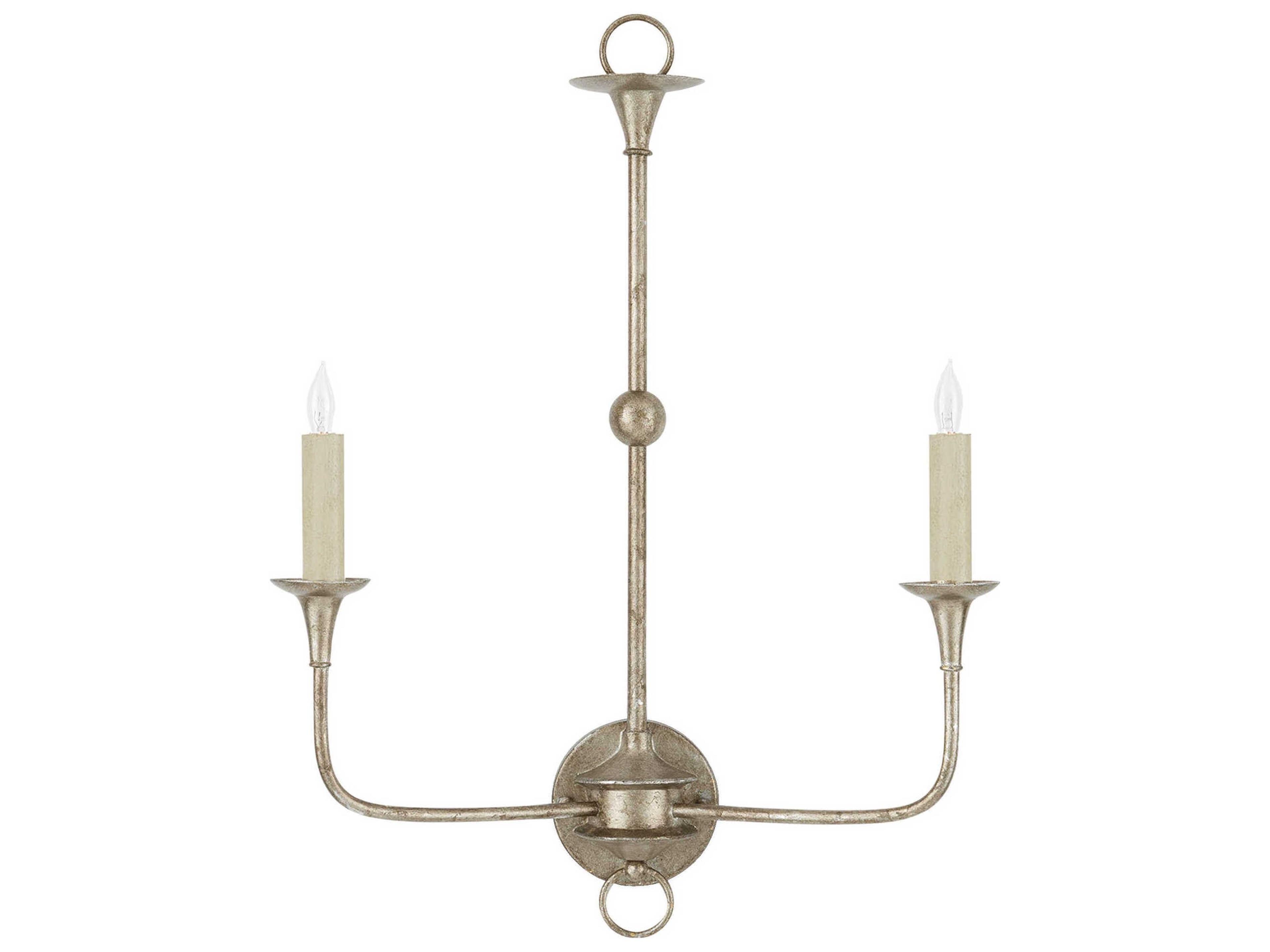 Currey & Company Nottaway 2-Light Pyrite Bronze smoke Wood Wall Sconce