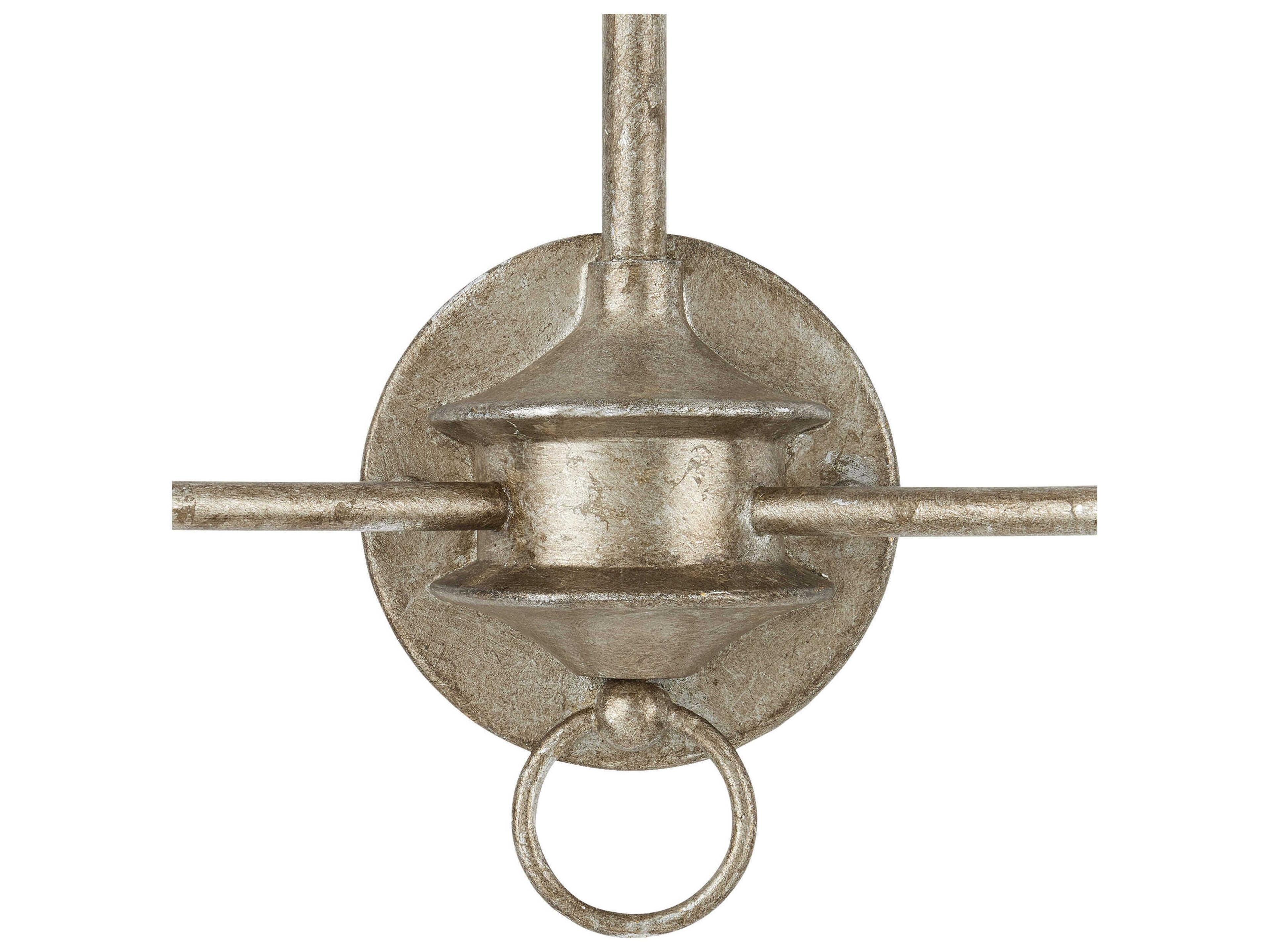 Currey & Company Nottaway 2-Light Pyrite Bronze smoke Wood Wall Sconce