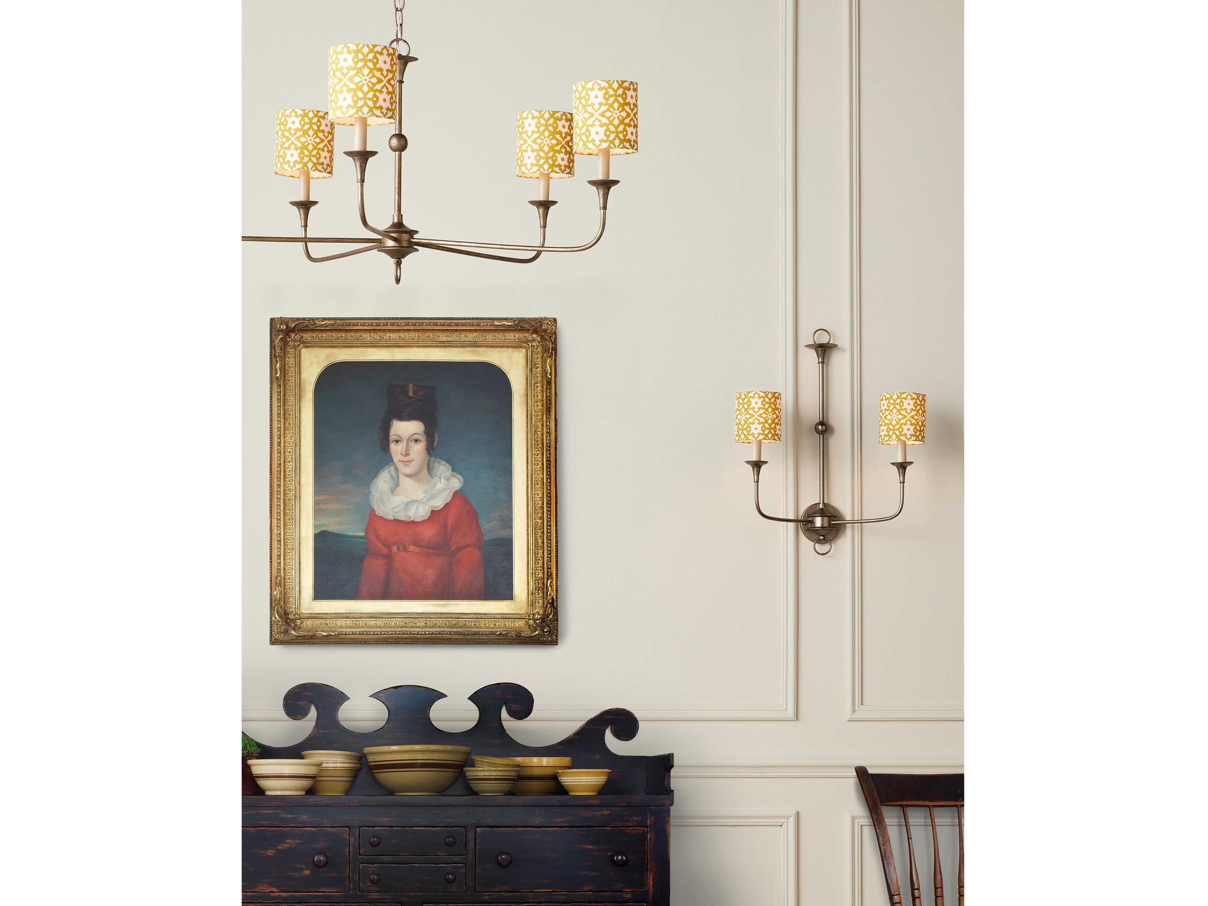 Currey & Company Nottaway 2-Light Champagne Silver Wall Sconce