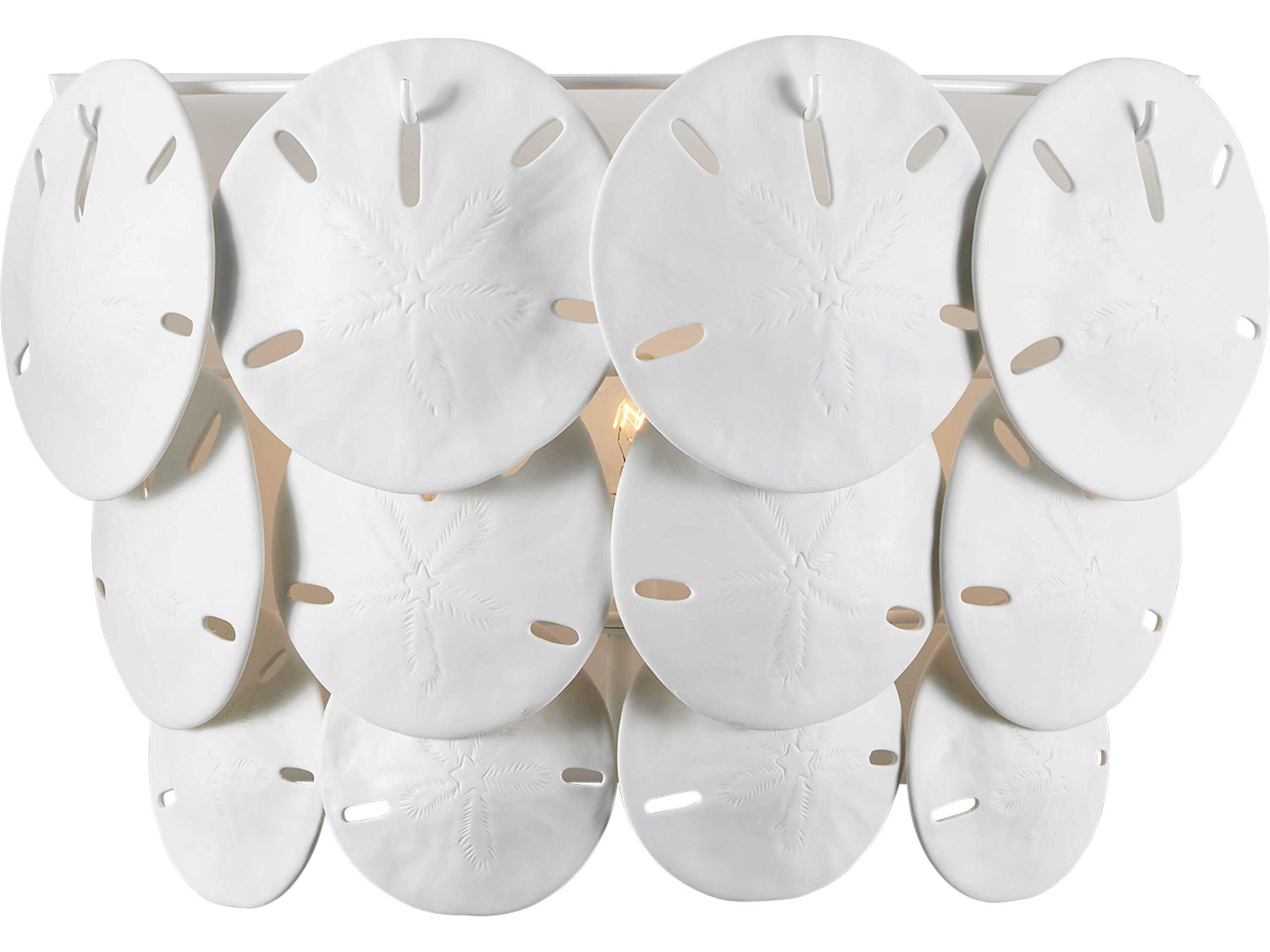 Currey & Company Tulum 3-Light Sugar White Wall Sconce