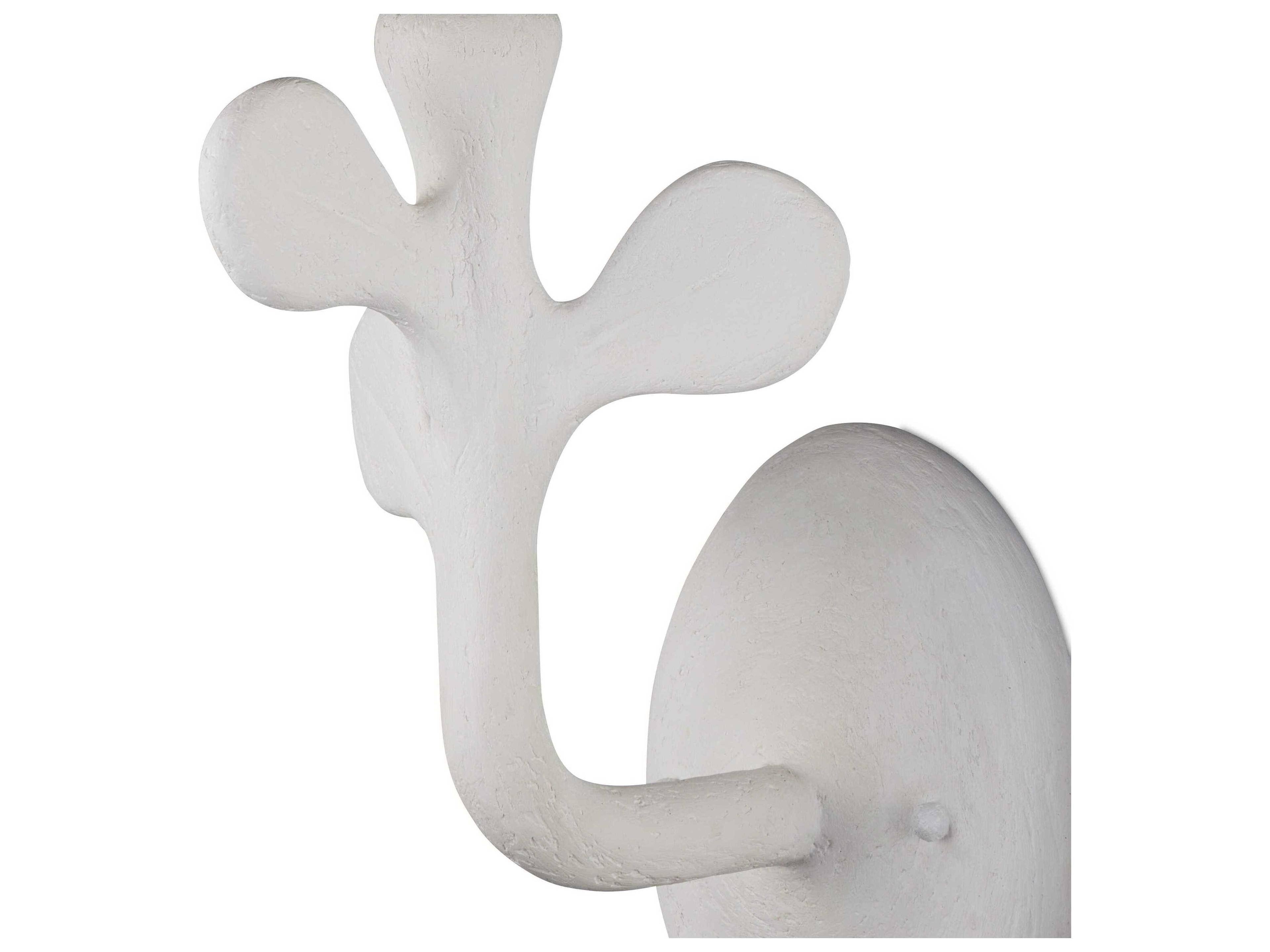 Currey & Company Charny 1-Light Gesso White Wall Sconce