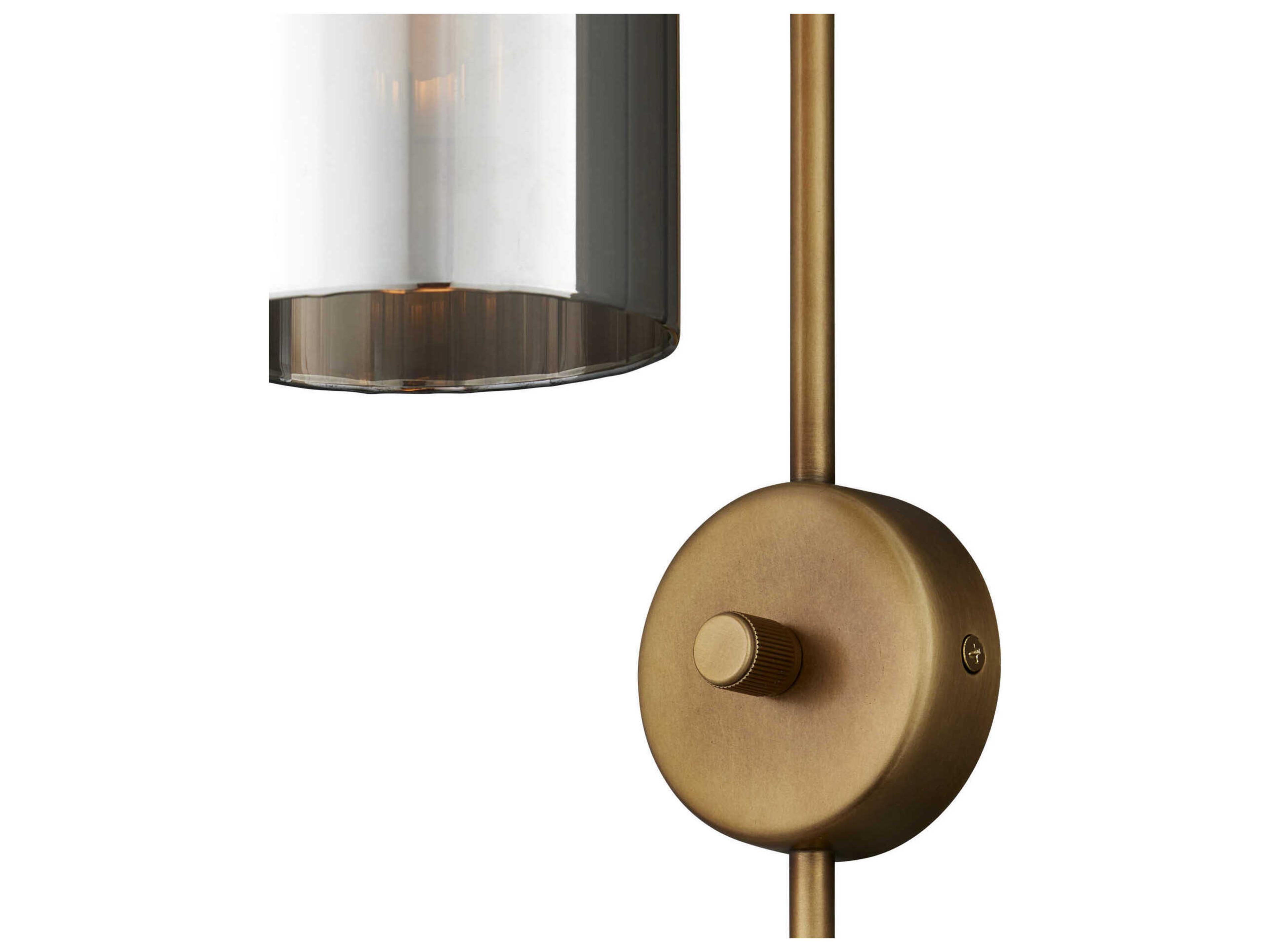 Currey & Company Severn 1-Light Antique Brass Wall Sconce