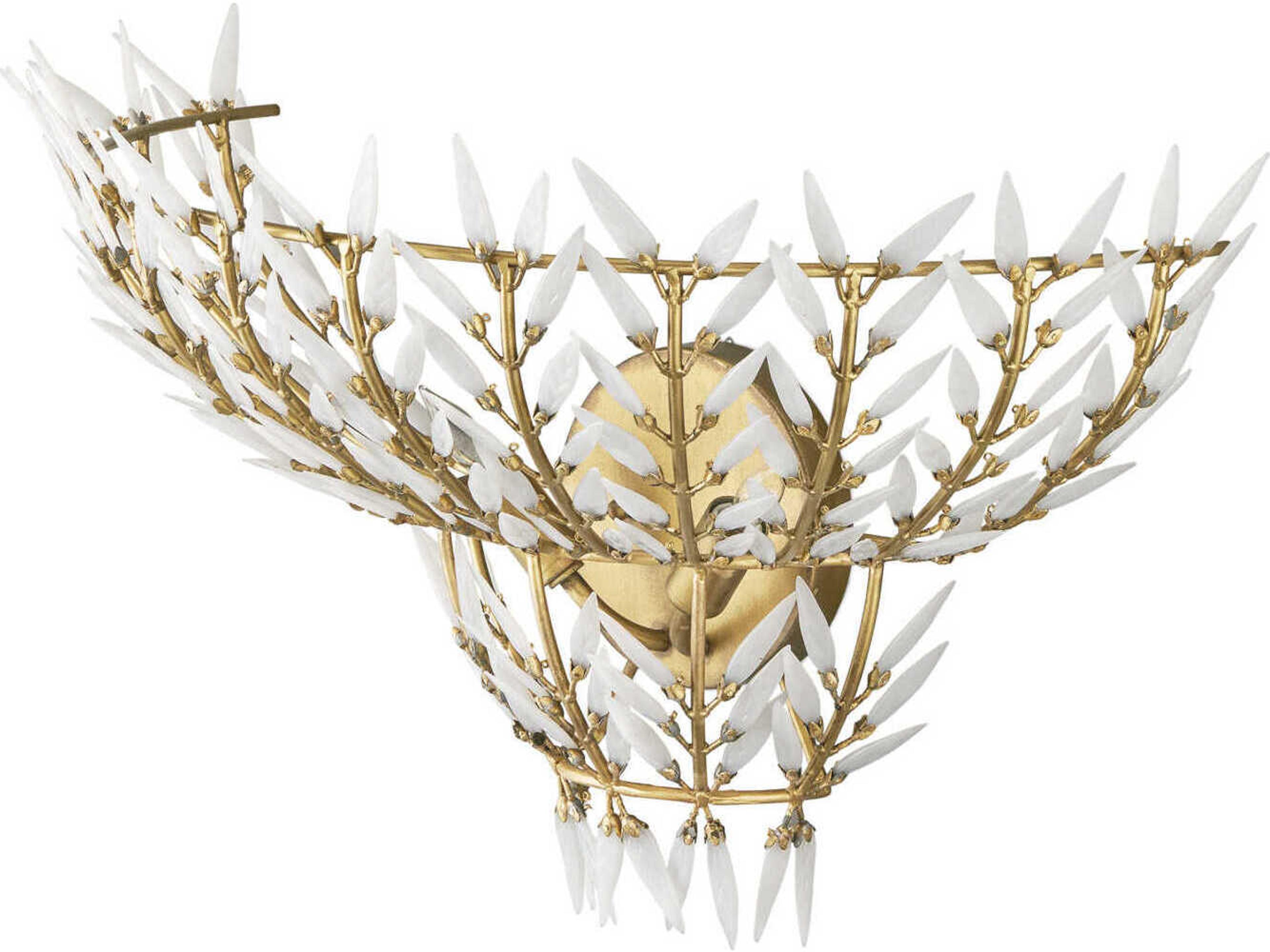 Currey & Company Magnum 2-Light Brass Wall Sconce