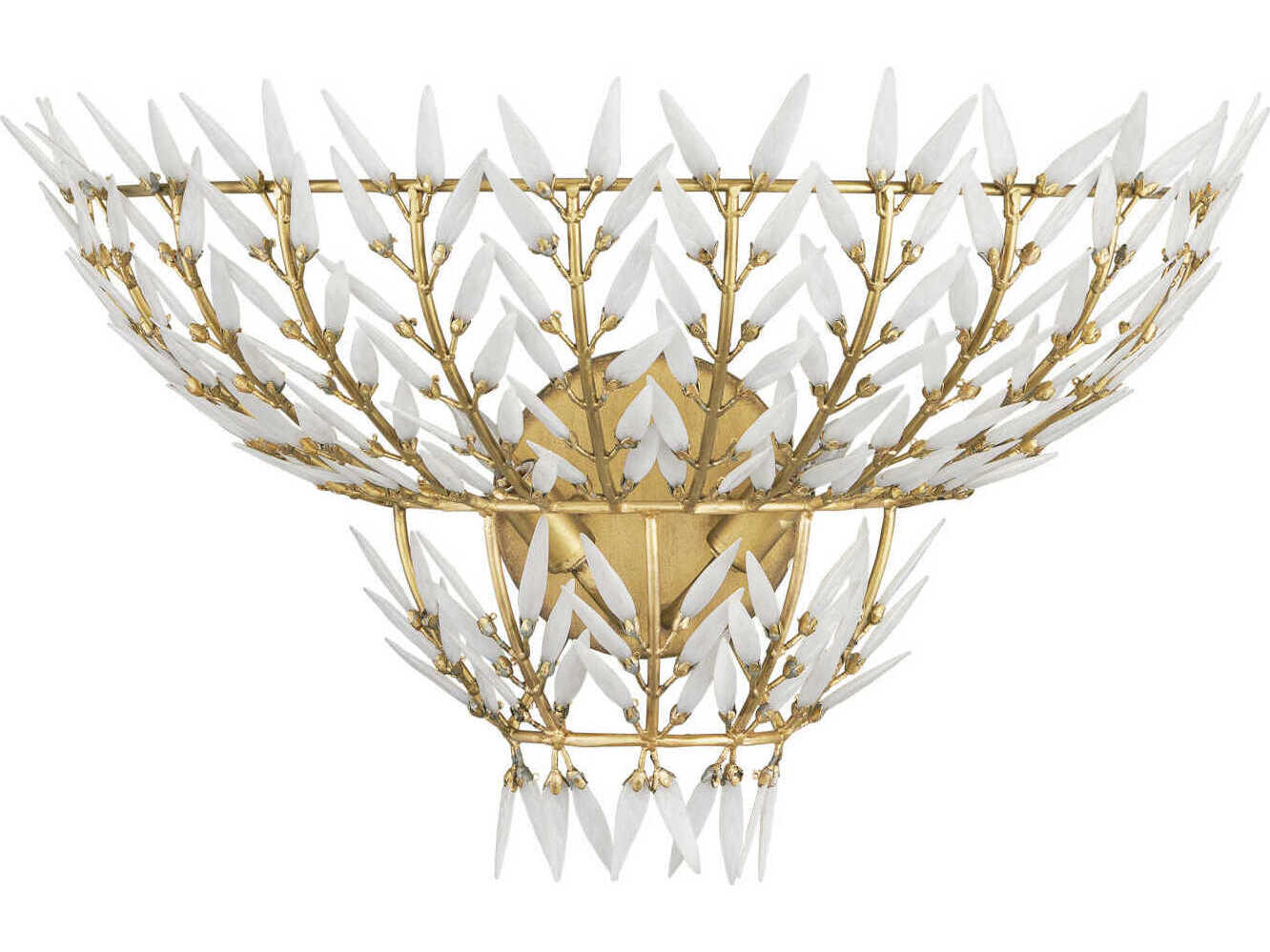 Currey & Company Magnum 2-Light Brass Wall Sconce