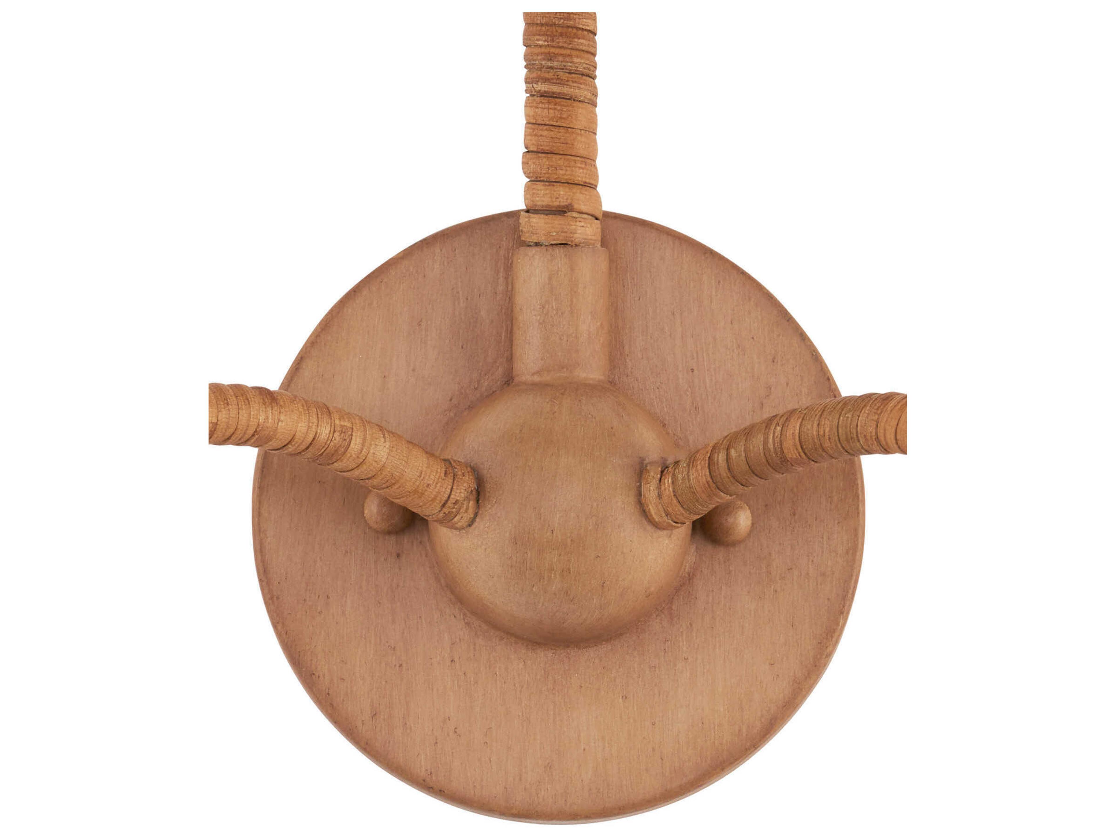 Currey & Company Saxon 2-Light Saddle Tan Natural Brown Wall Sconce