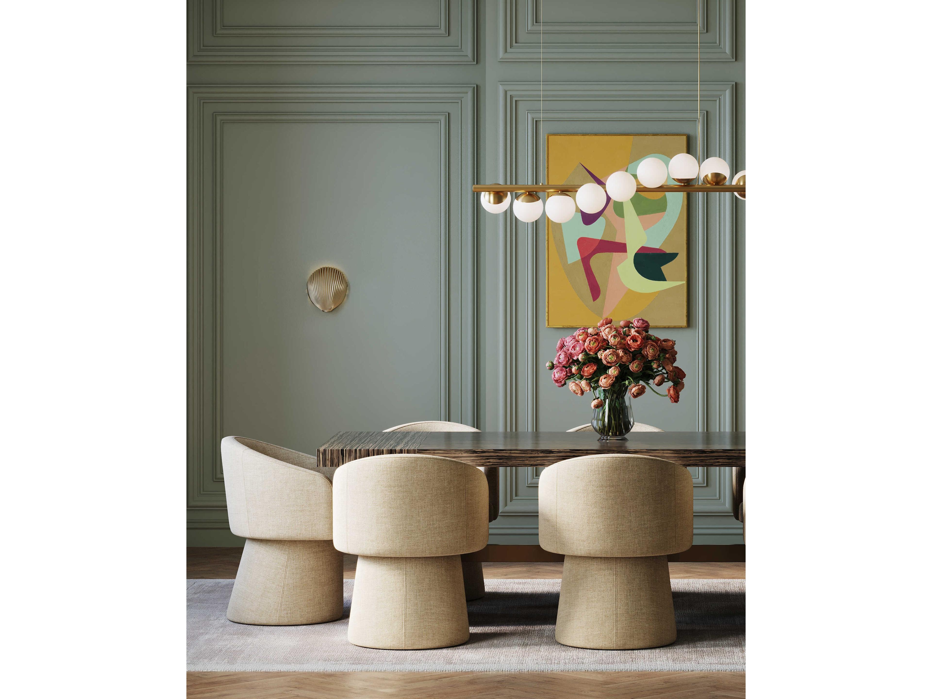 Currey & Company Alexine 1-Light Antique Brass Wall Sconce