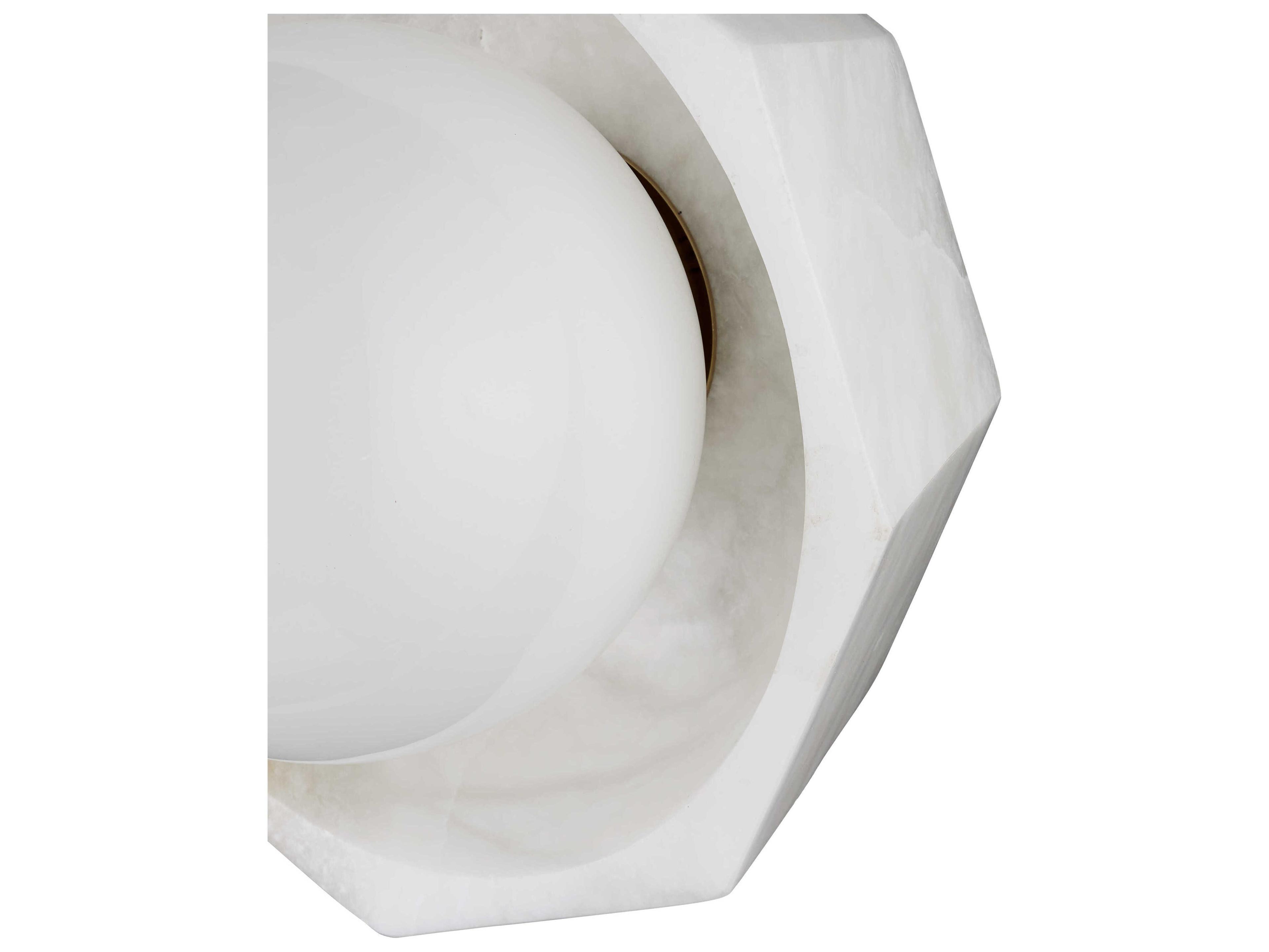 Currey & Company Waystone 1-Light Natural White Wall Sconce