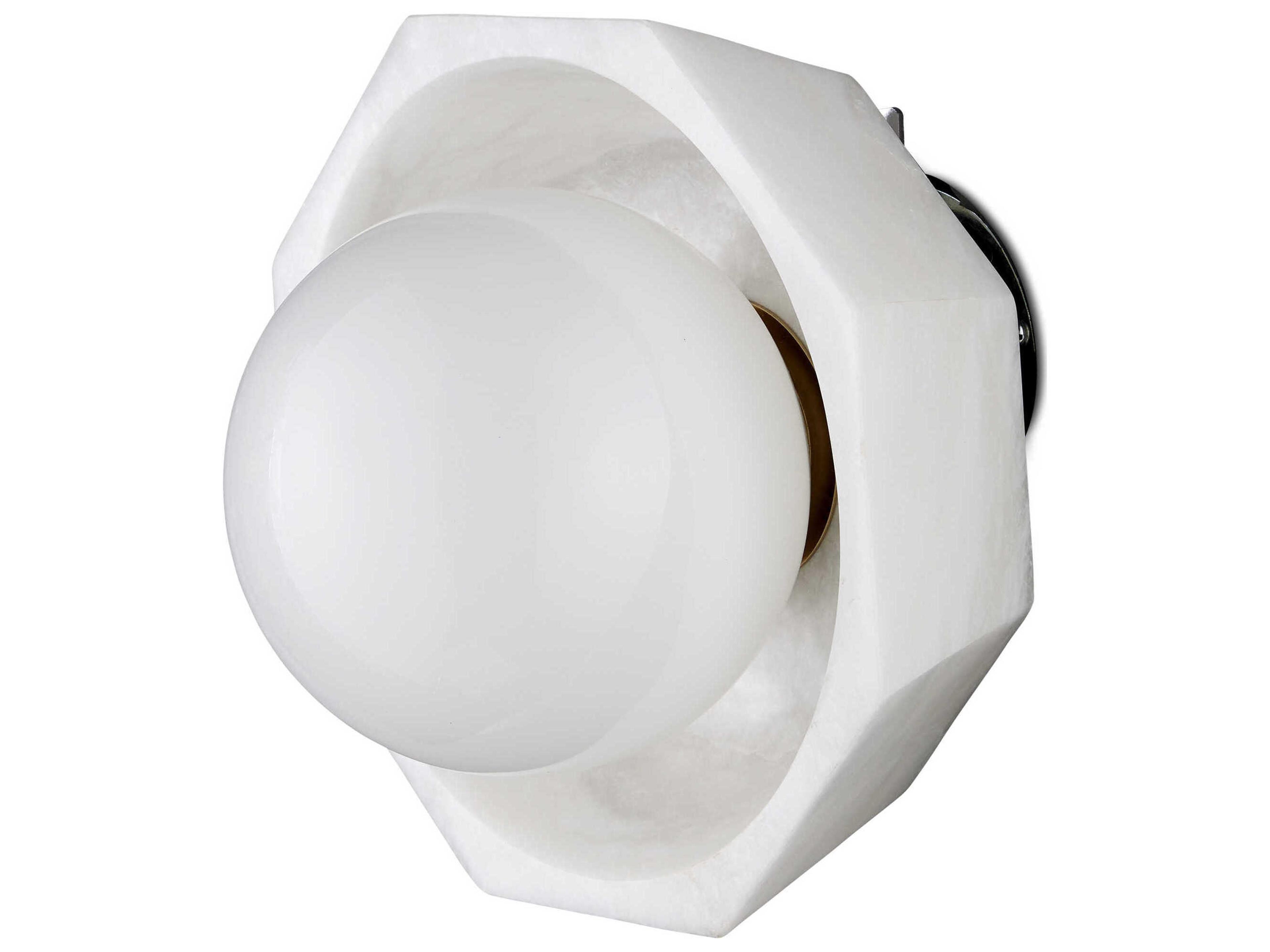 Currey & Company Waystone 1-Light Natural White Wall Sconce