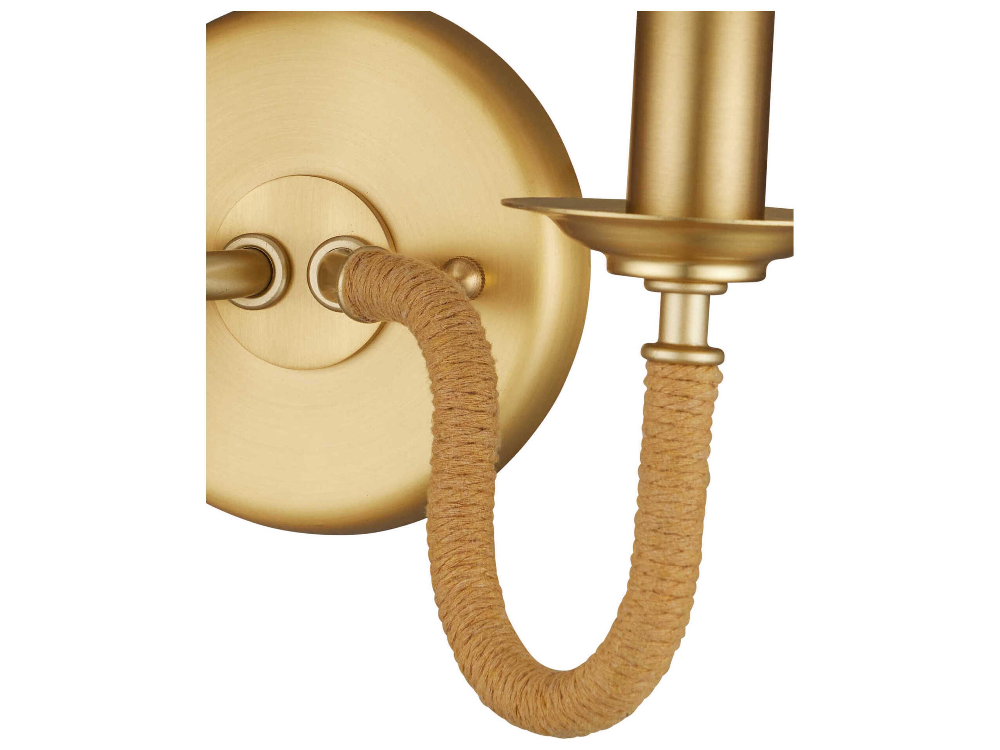 Currey & Company Adala 2-Light Natural Brushed Brass Wall Sconce