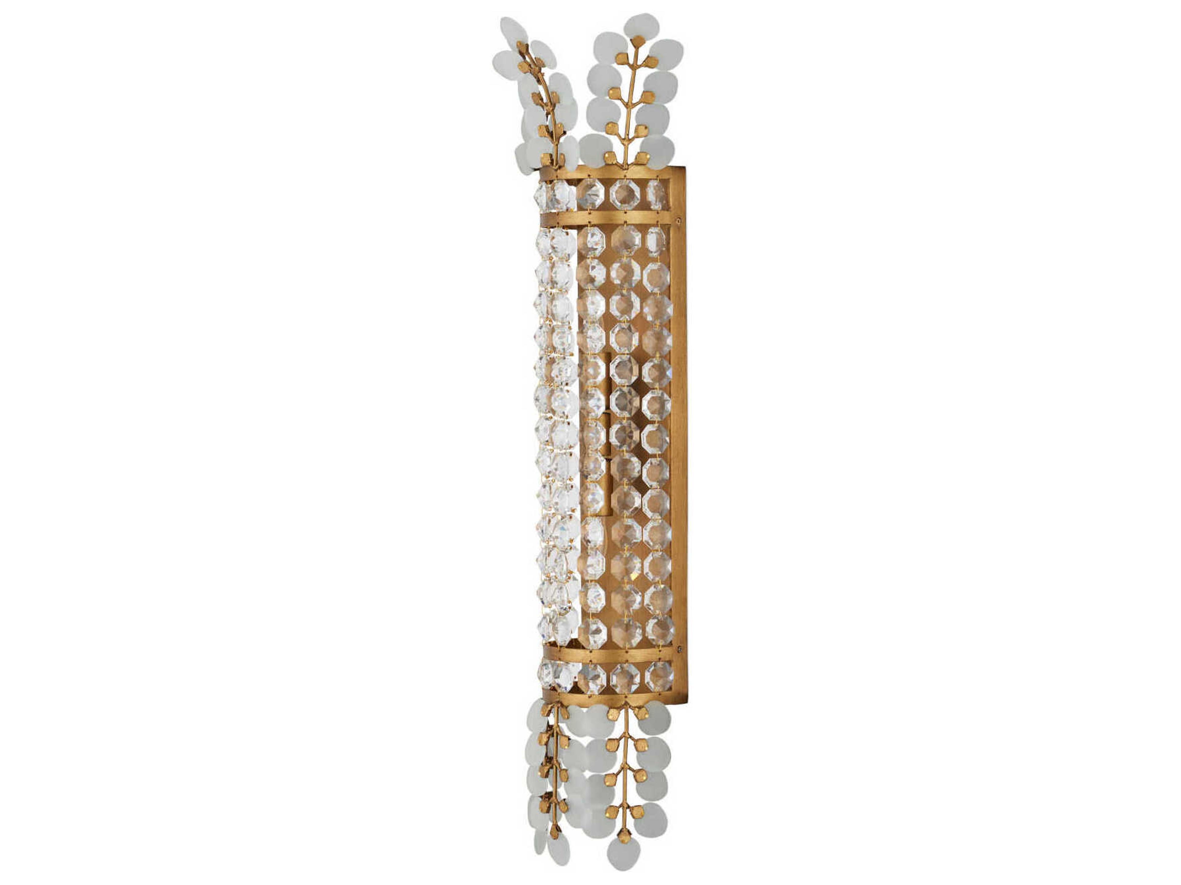 Currey & Company Bradshaw 2-Light Brass Wall Sconce