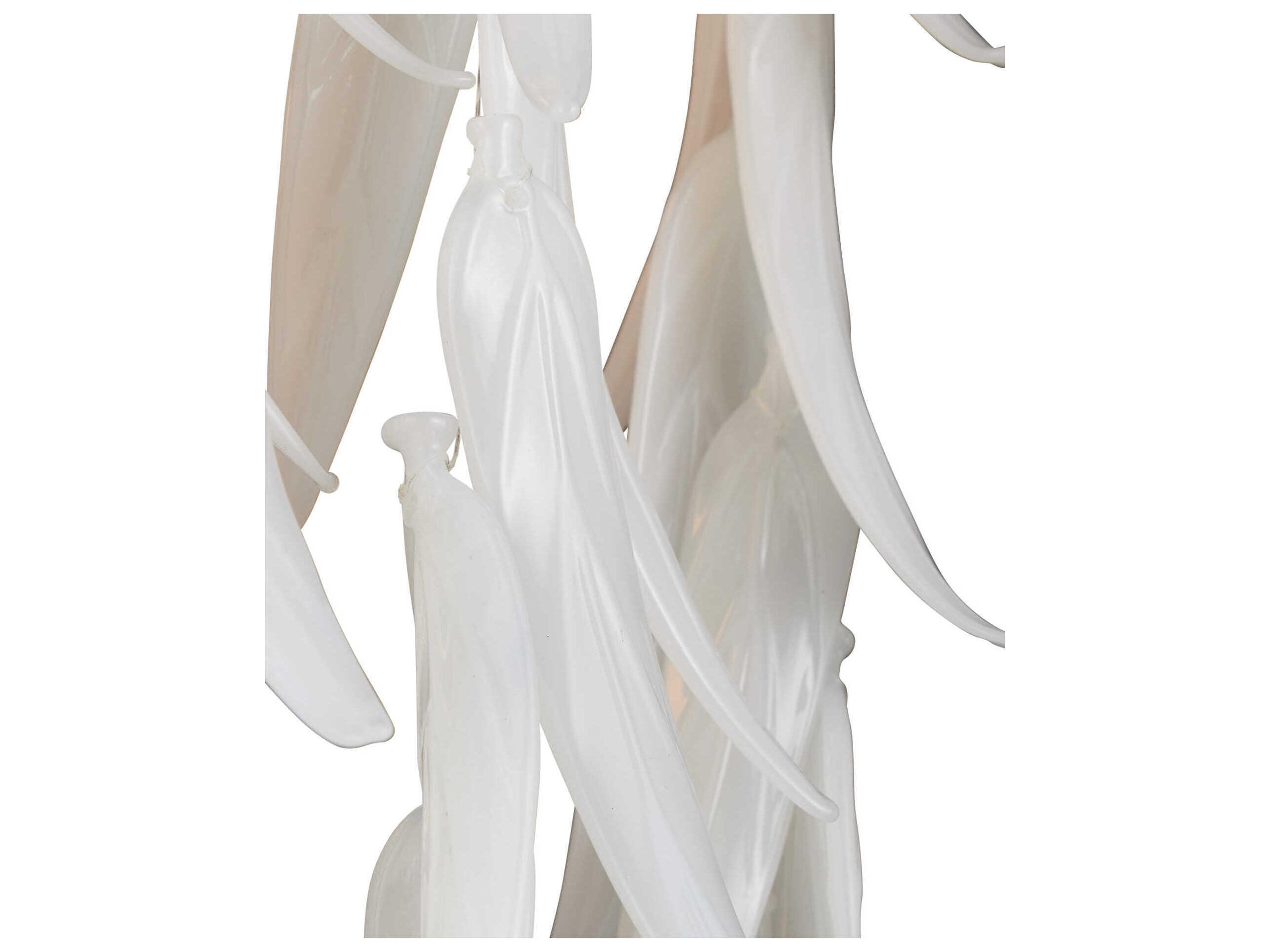 Currey & Company Glen Arbor 3-Light White Contemporary Silver Leaf Wall Sconce