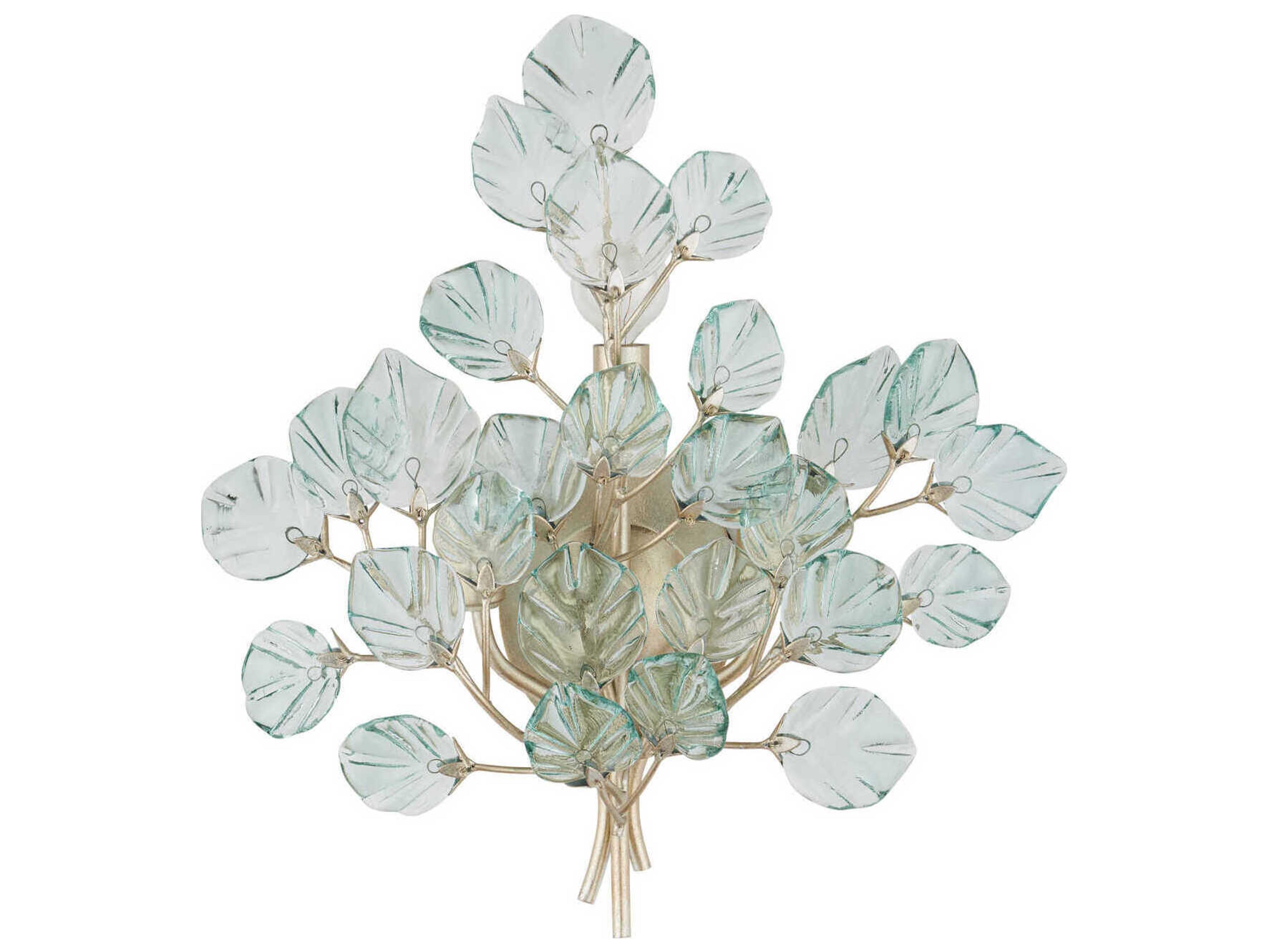 Currey & Company Baobab 3-Light Silver Wall Sconce