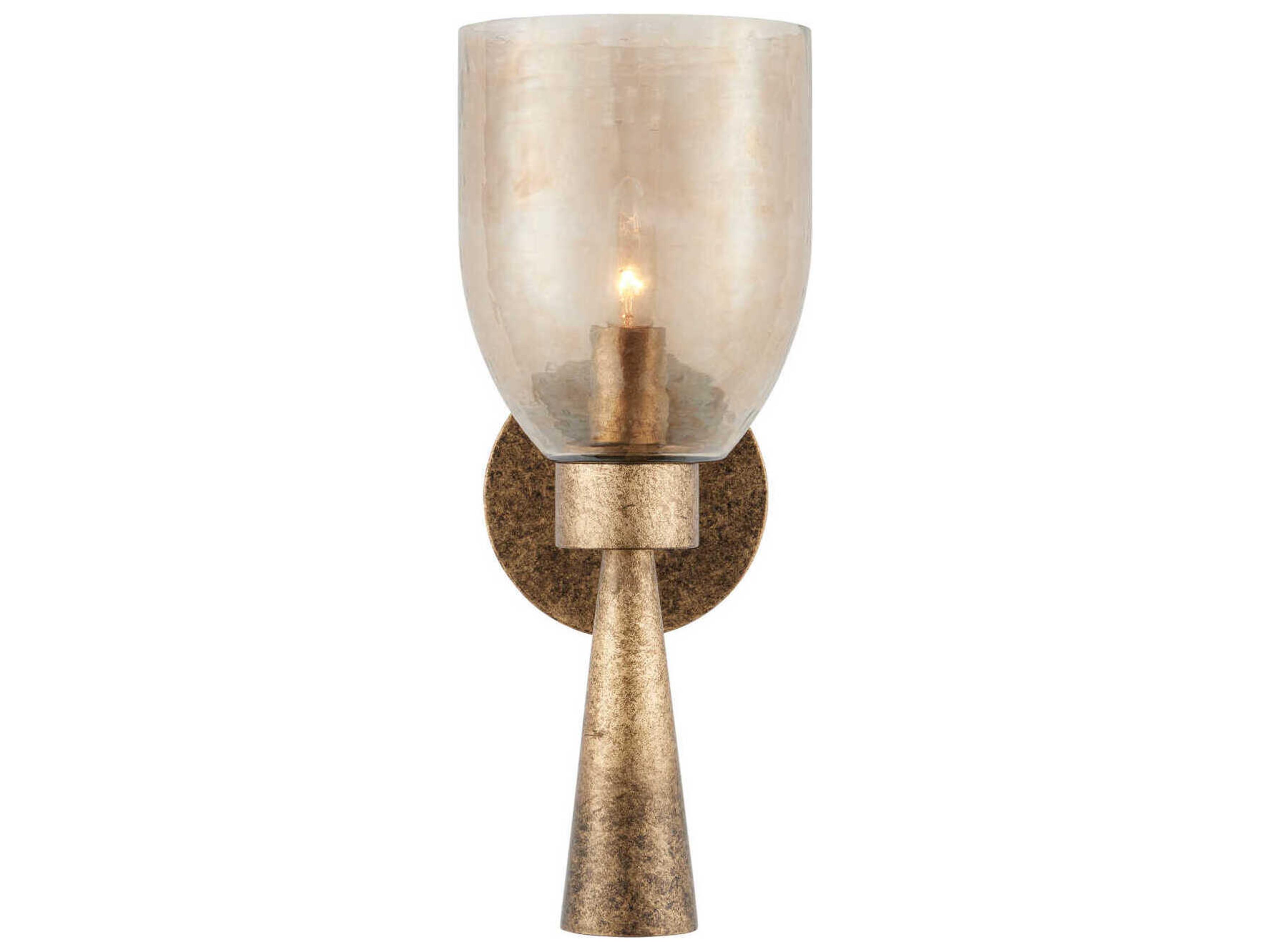 Currey & Company Woburn 1-Light Copper Brown Gold Wall Sconce