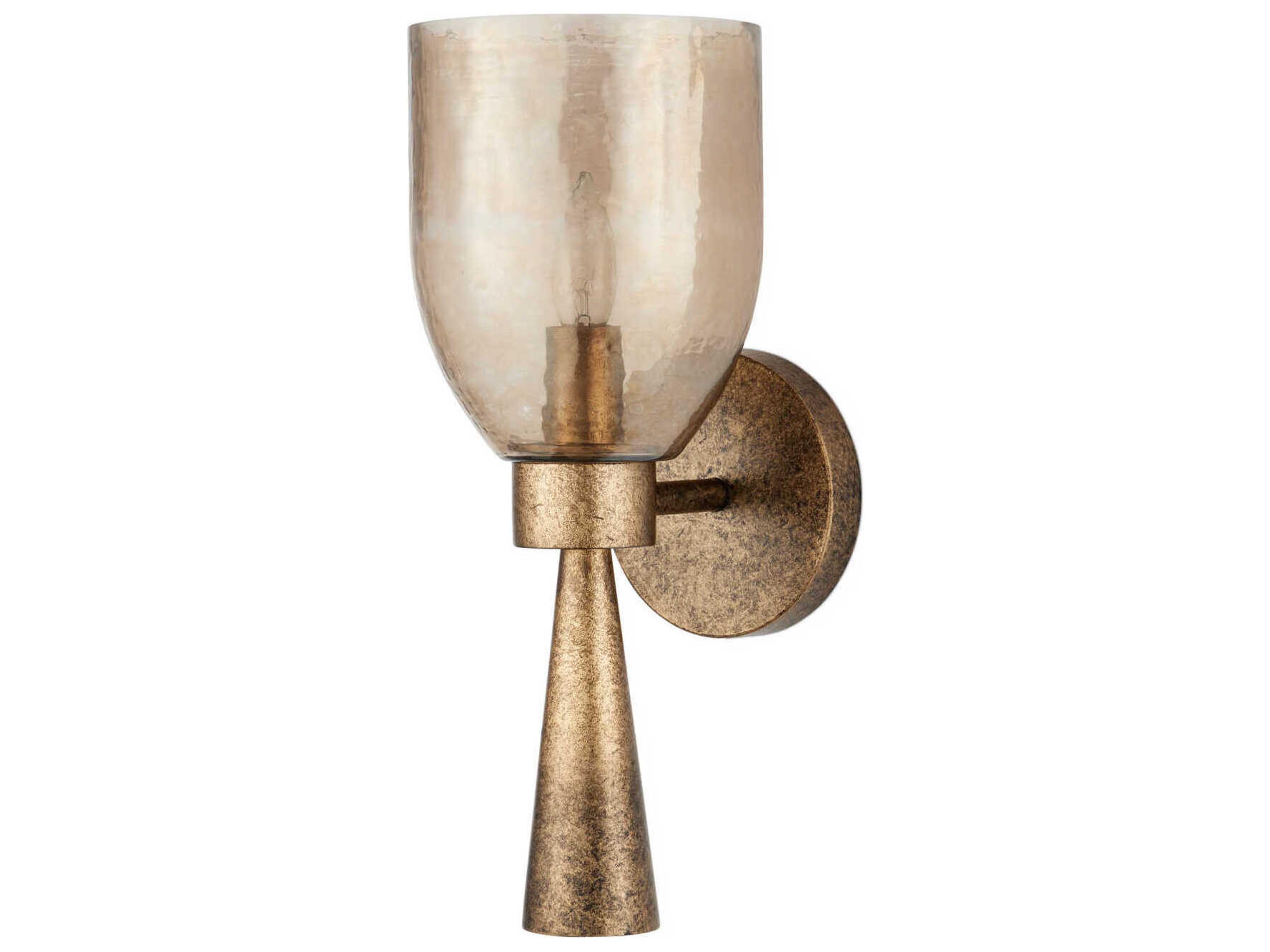 Currey & Company Woburn 1-Light Copper Brown Gold Wall Sconce