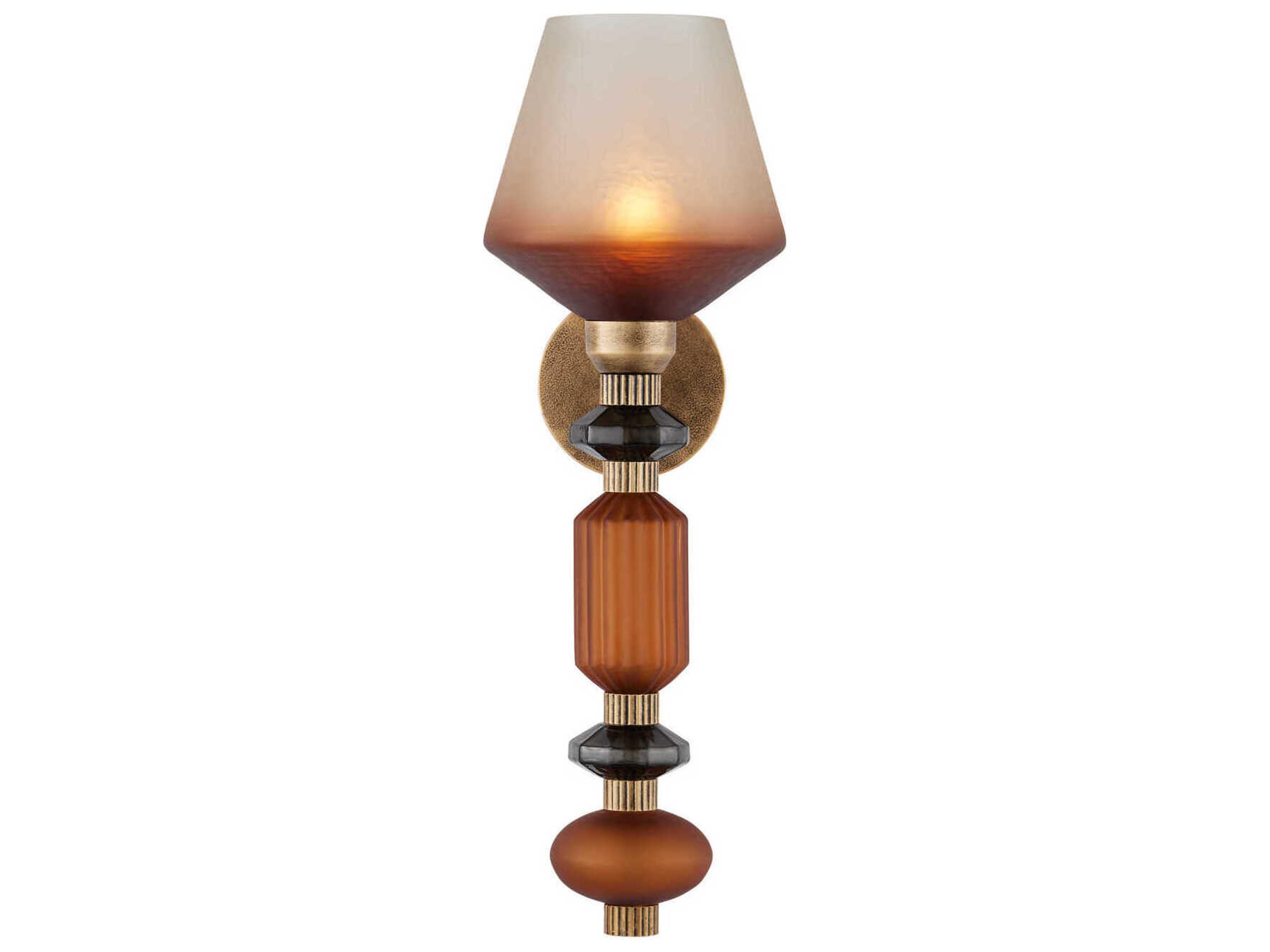 Currey & Company Mandeville 1-Light Gold Wall Sconce