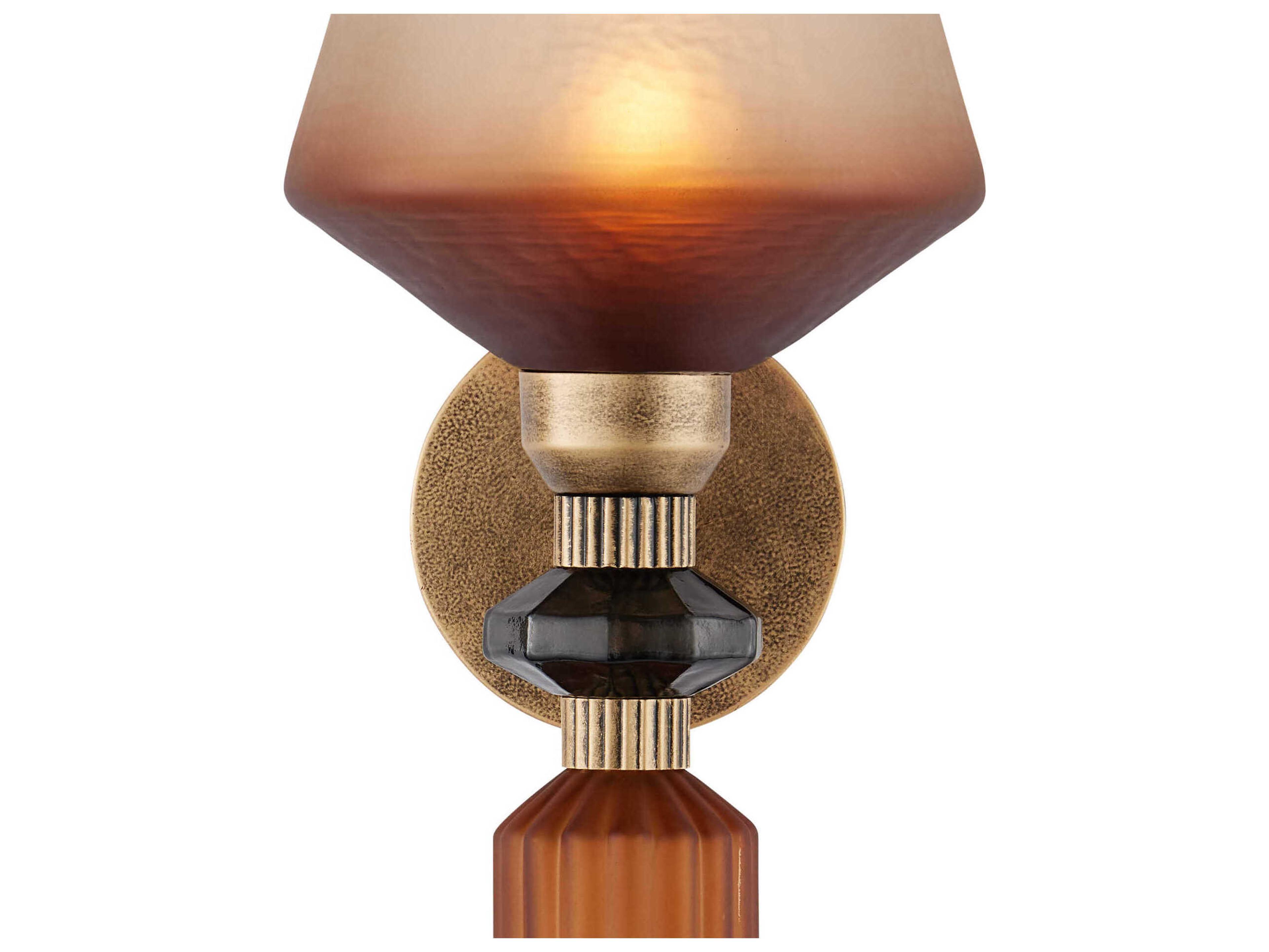 Currey & Company Mandeville 1-Light Gold Wall Sconce