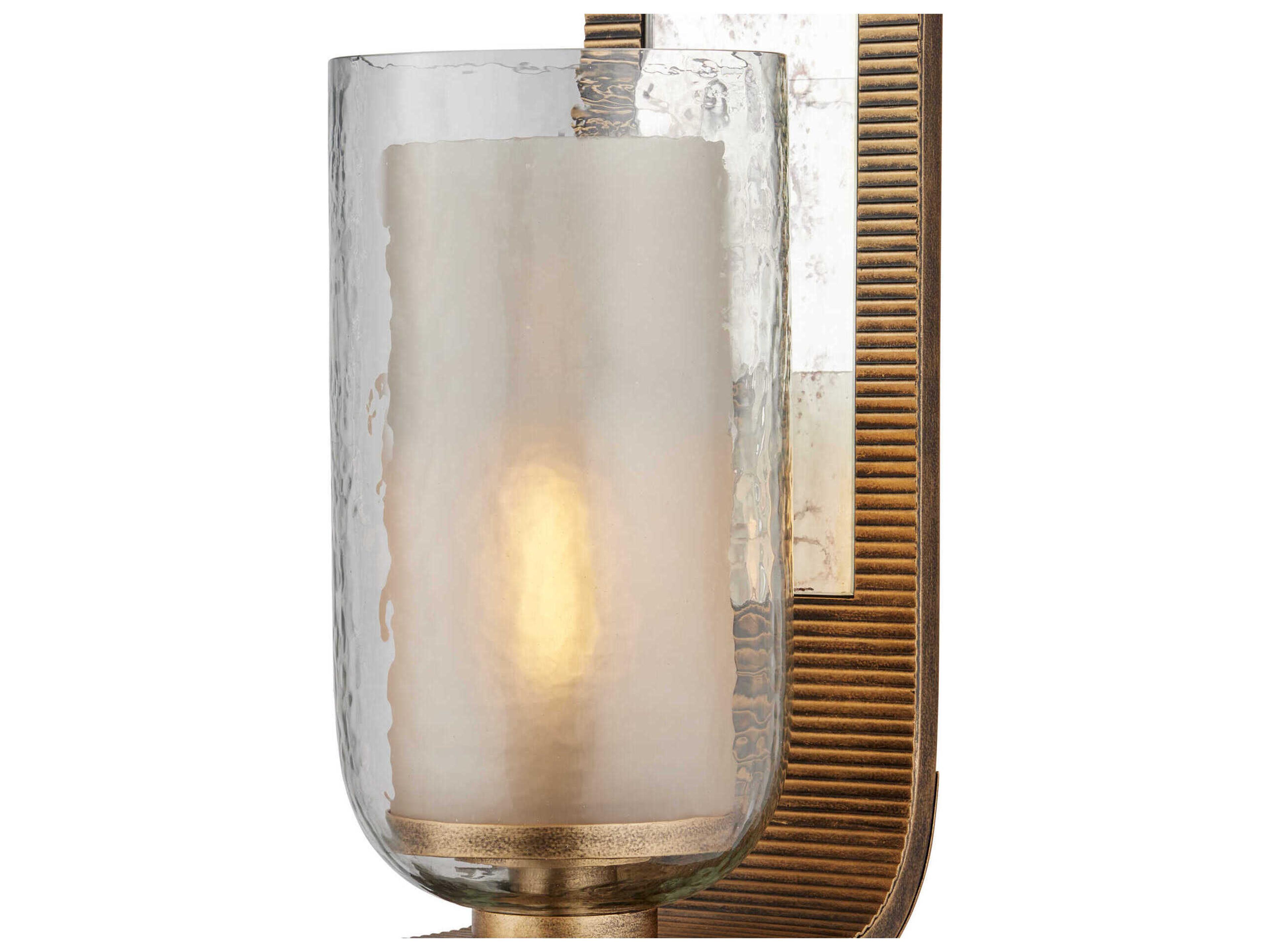 Currey & Company Wynyard 1-Light Antique Mirror Gold Wall Sconce