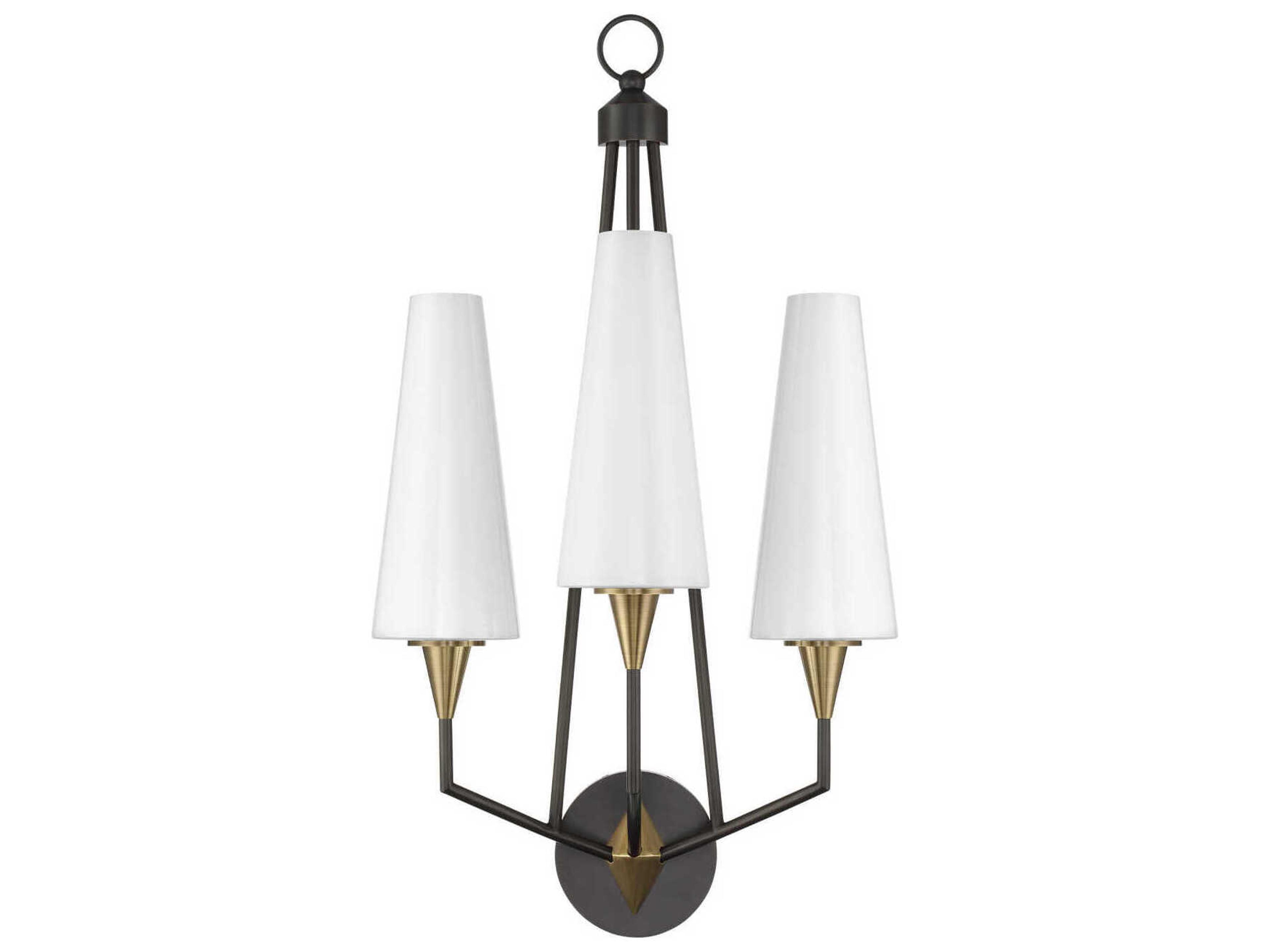 Currey & Company Hennin 3-Light Bronze Wall Sconce