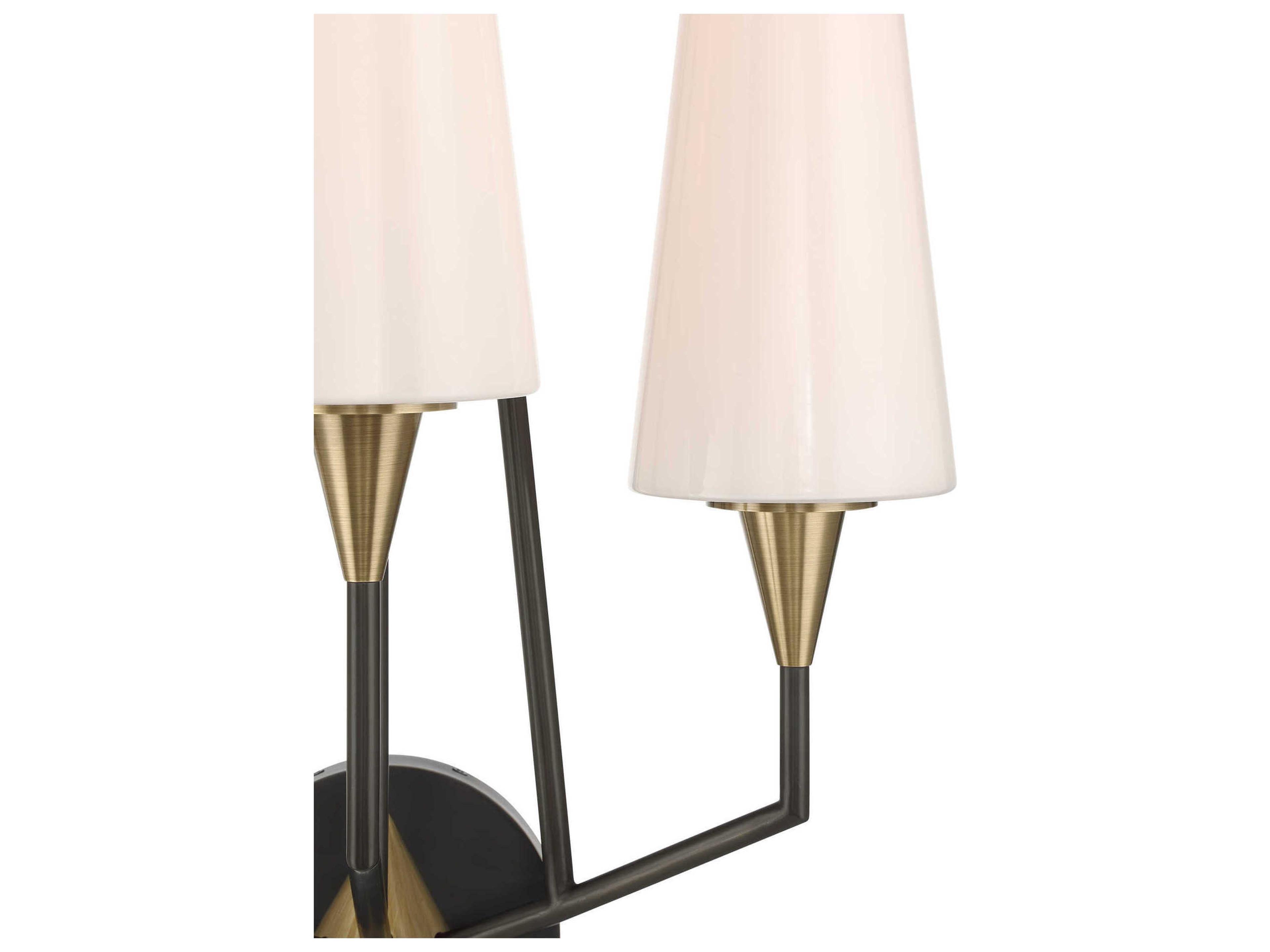 Currey & Company Hennin 3-Light Bronze Wall Sconce