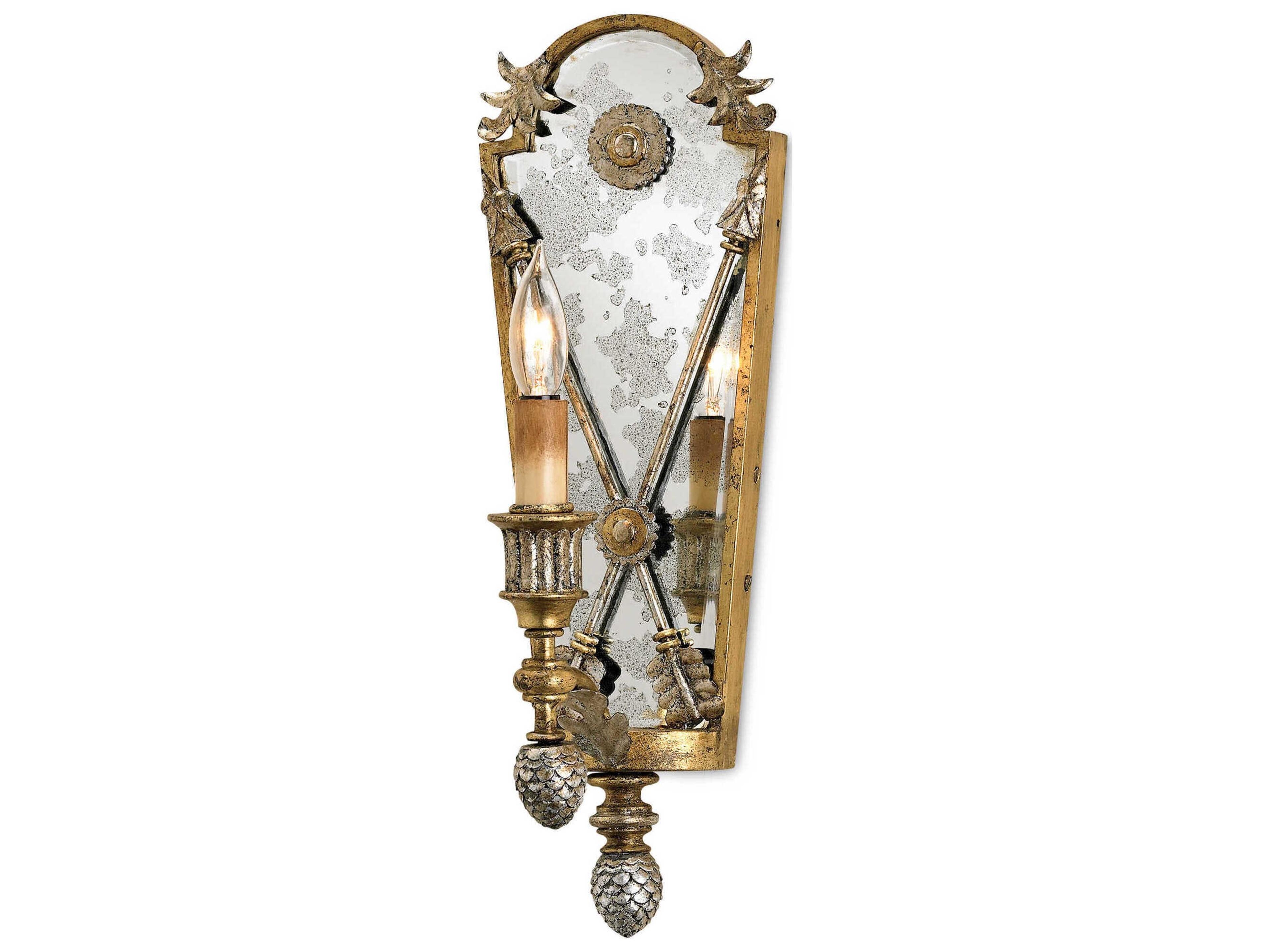 Napoli Wall Sconce Lillian August Gold Leaf