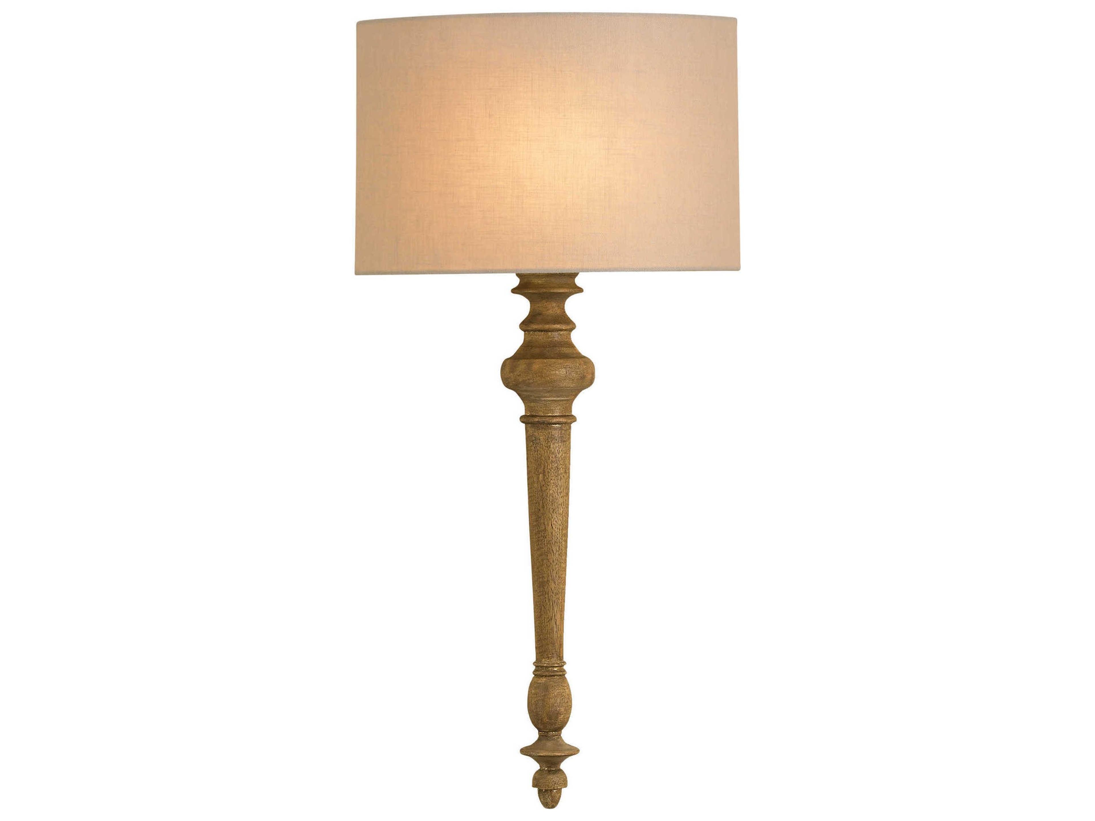 Jargon 1-Light Antiquity Gold Glass Wall Sconce