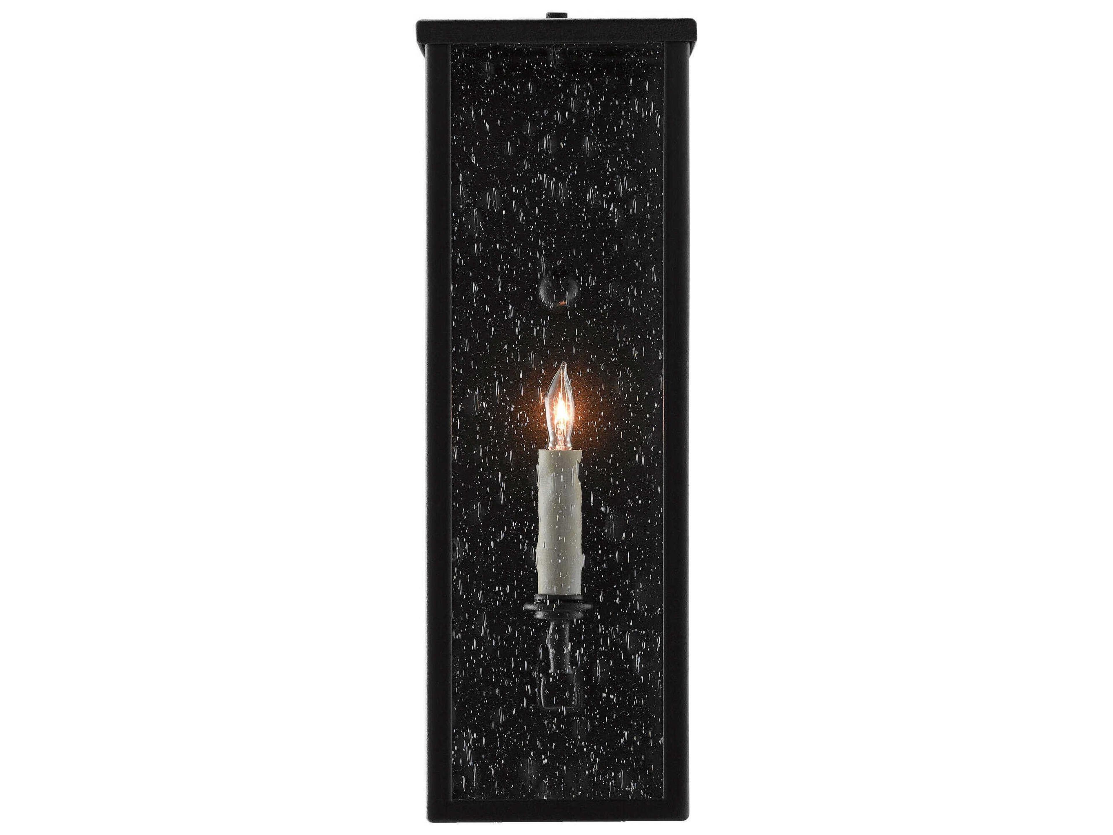 Currey & Company Tanzy 1 - Light Glass Outdoor Wall Light