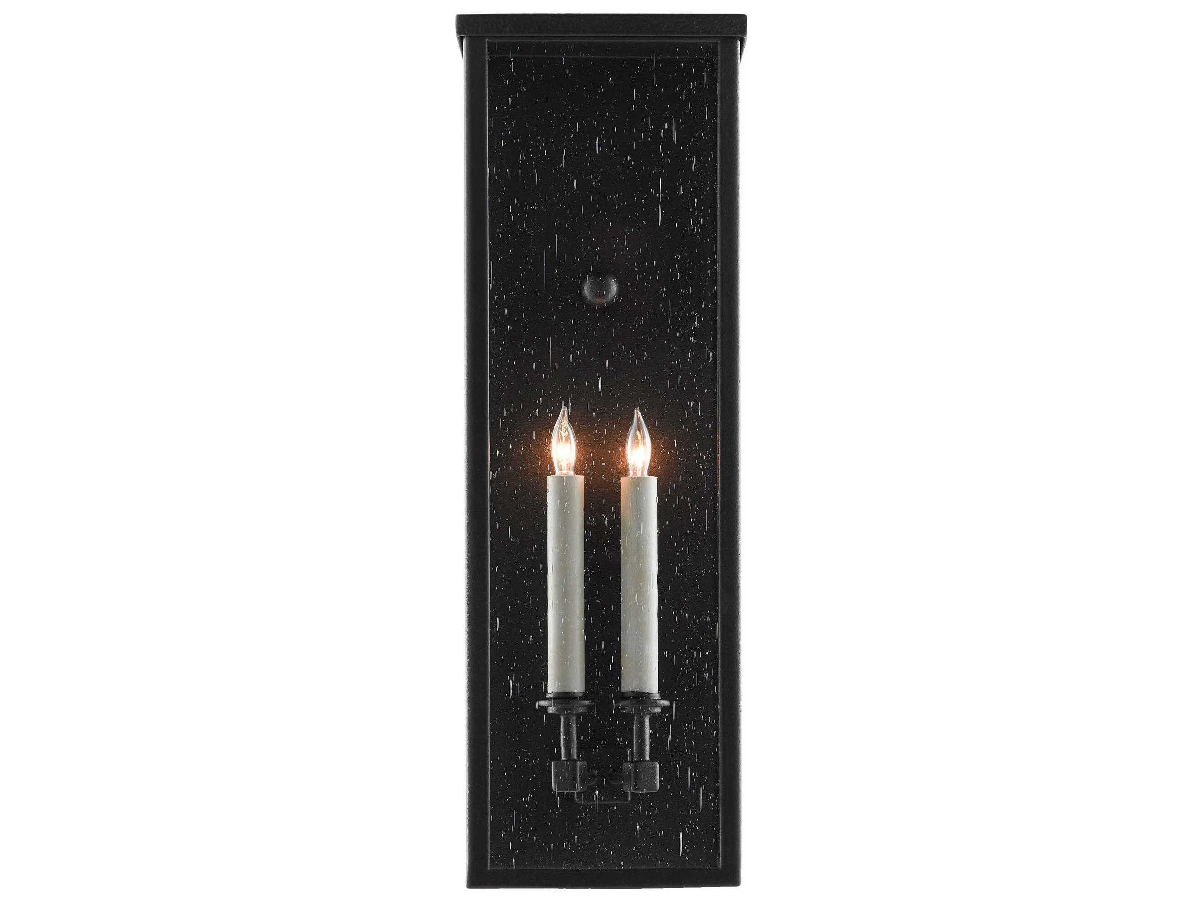 Currey & Company Tanzy 2 - Light Glass Outdoor Wall Light