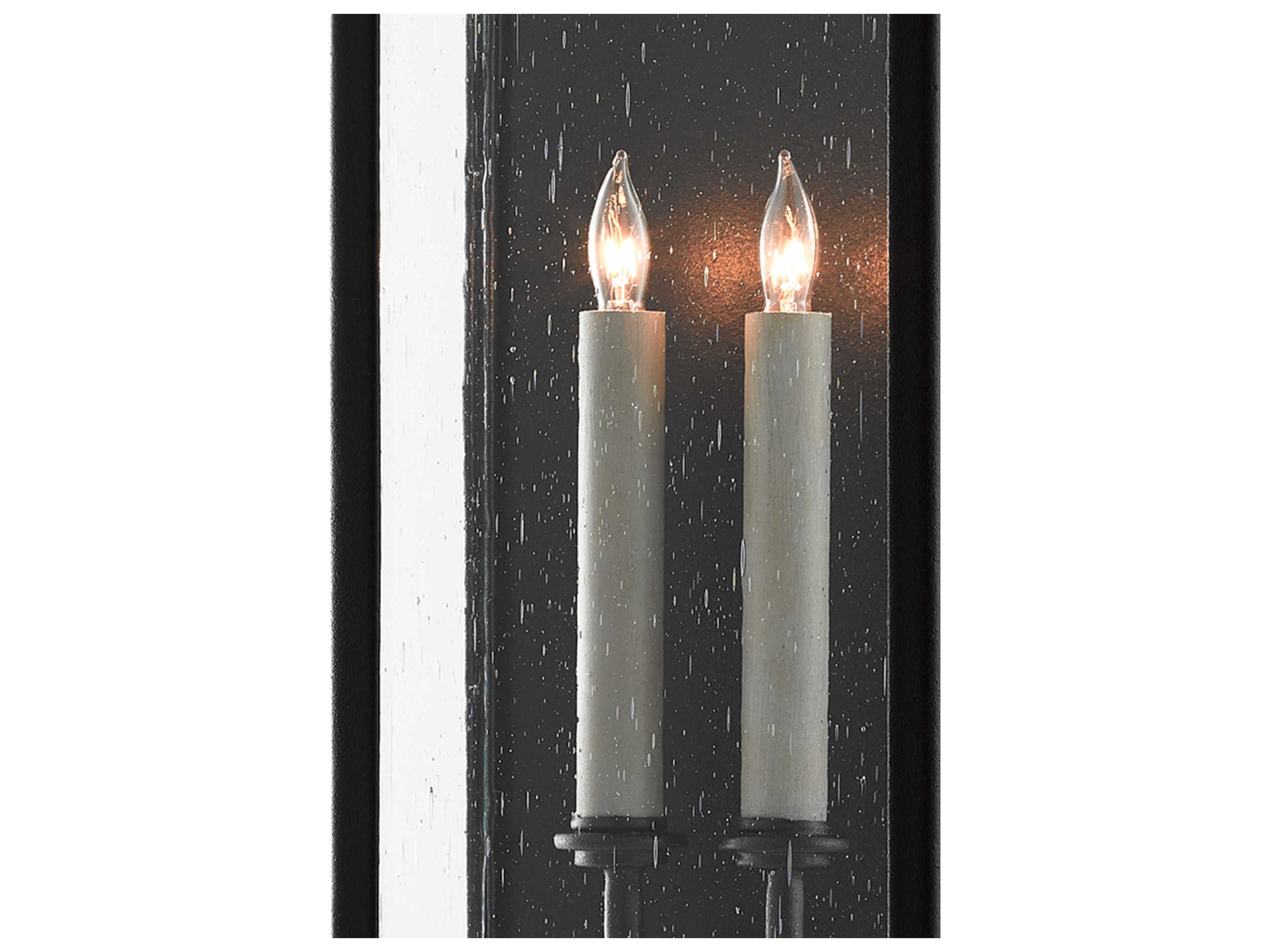 Currey & Company Tanzy 2 - Light Glass Outdoor Wall Light