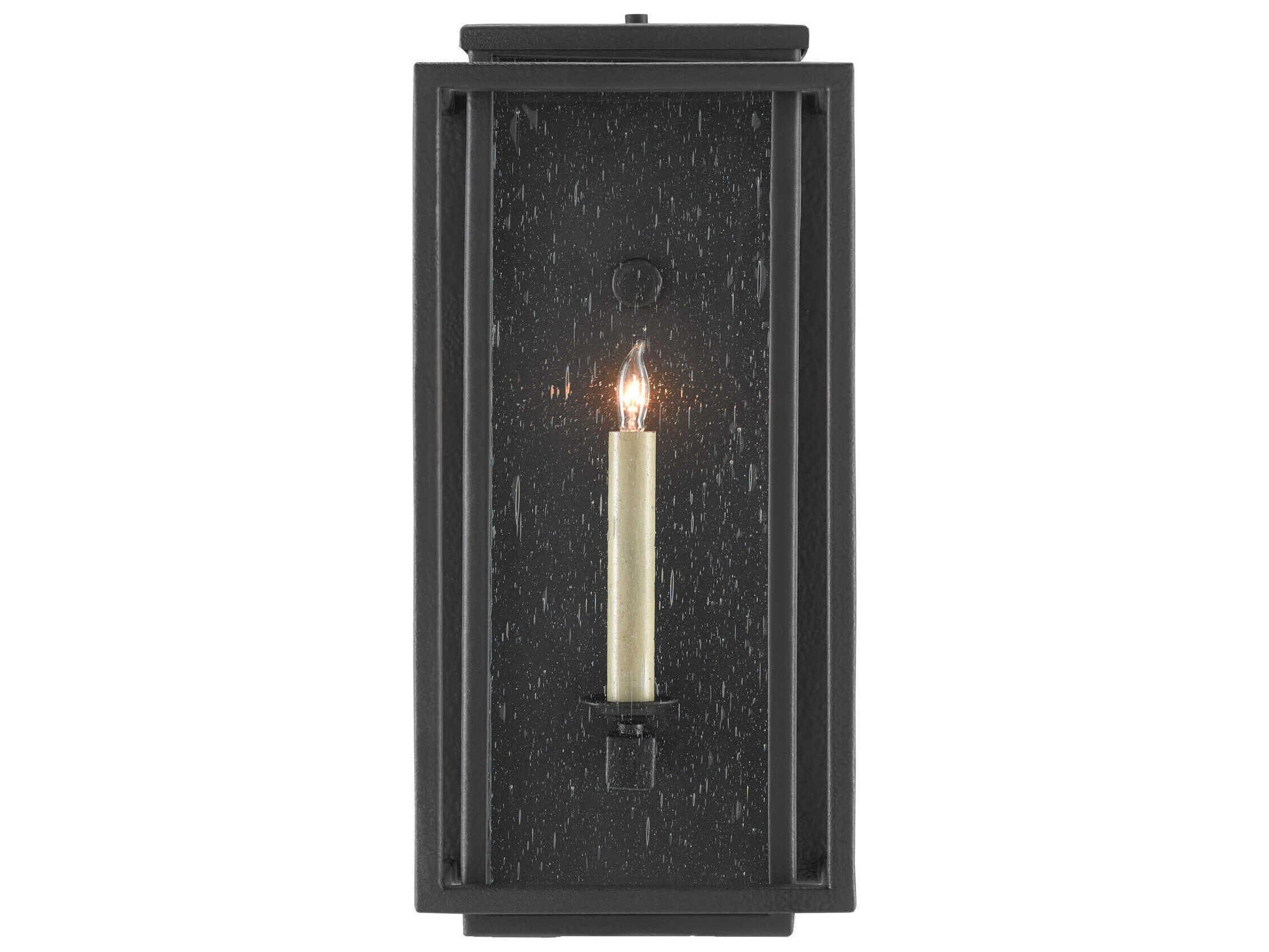 Currey & Company Wright 1 - Light Glass Outdoor Wall Light