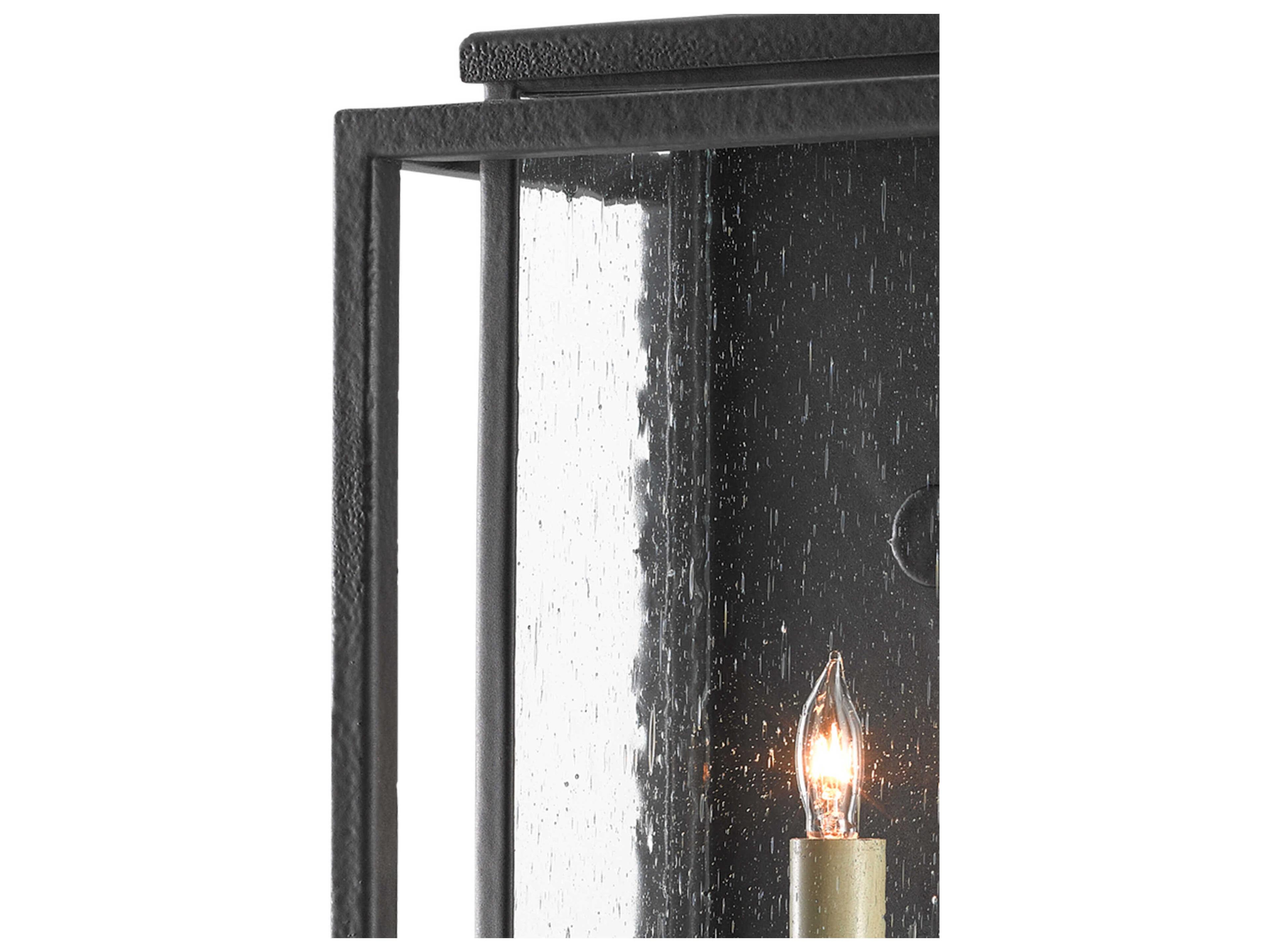 Currey & Company Wright 1 - Light Glass Outdoor Wall Light