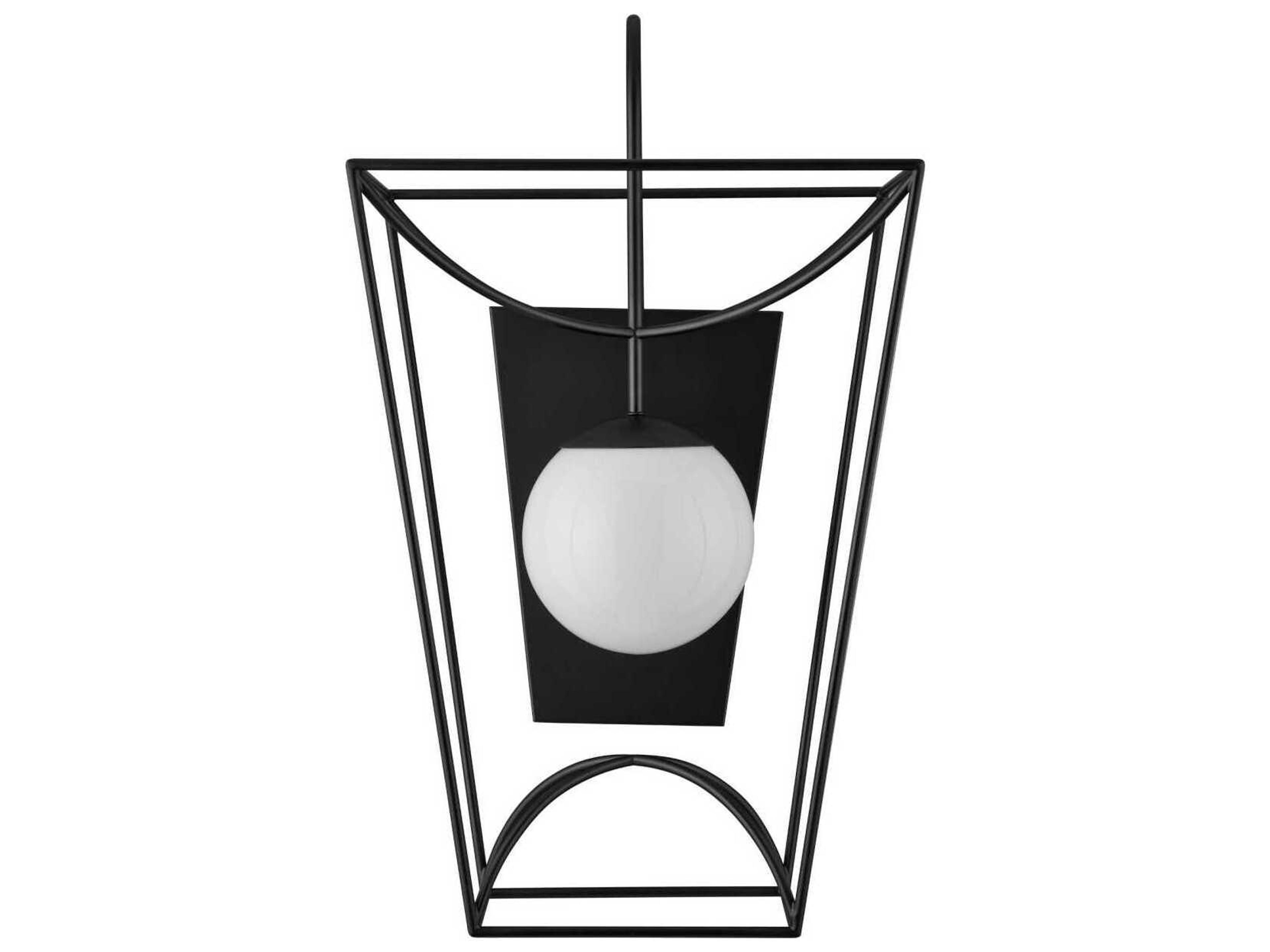 Currey & Company Rochefort 1-Light Black Wall Sconce