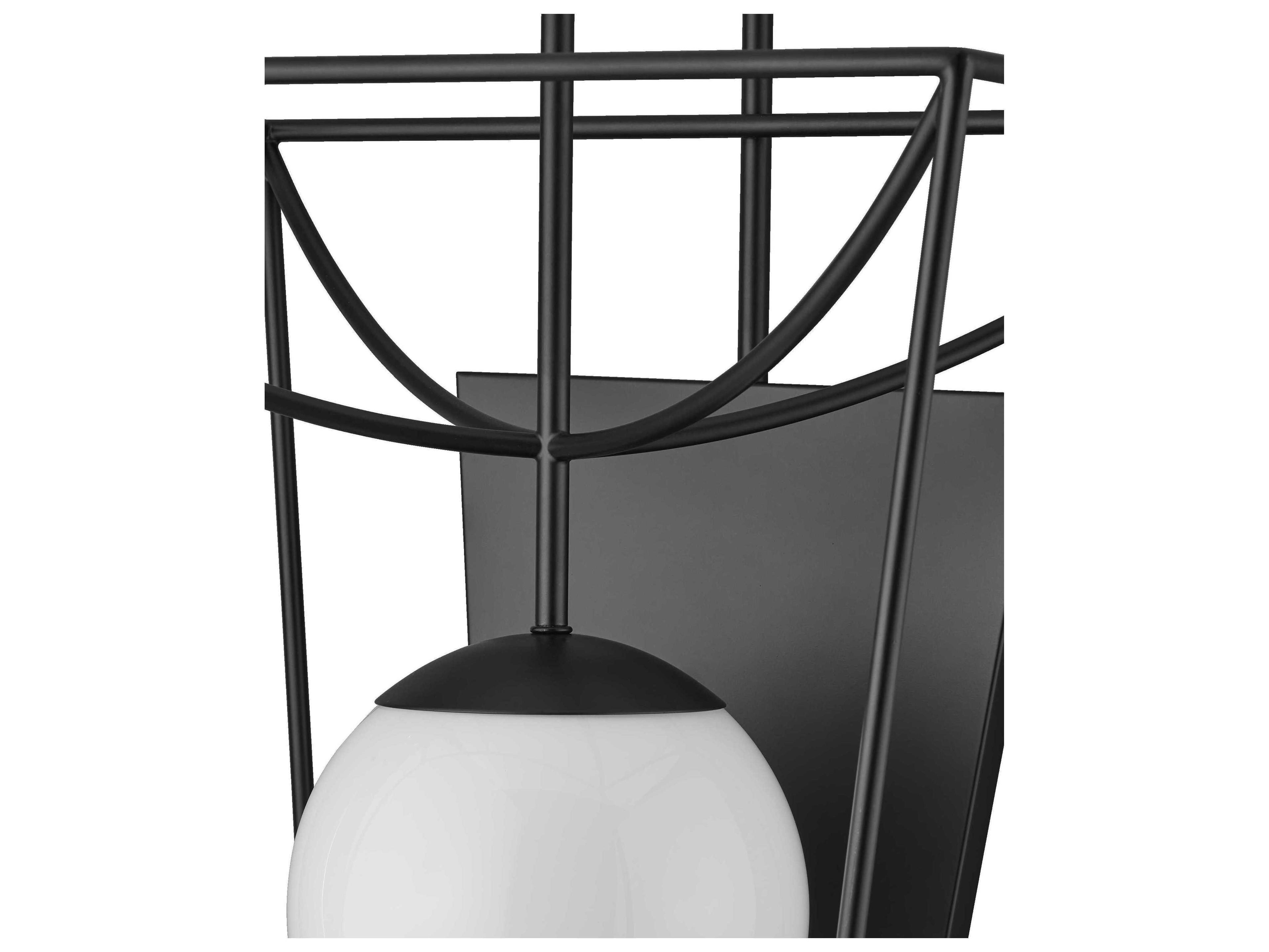 Currey & Company Rochefort 1-Light Black Wall Sconce