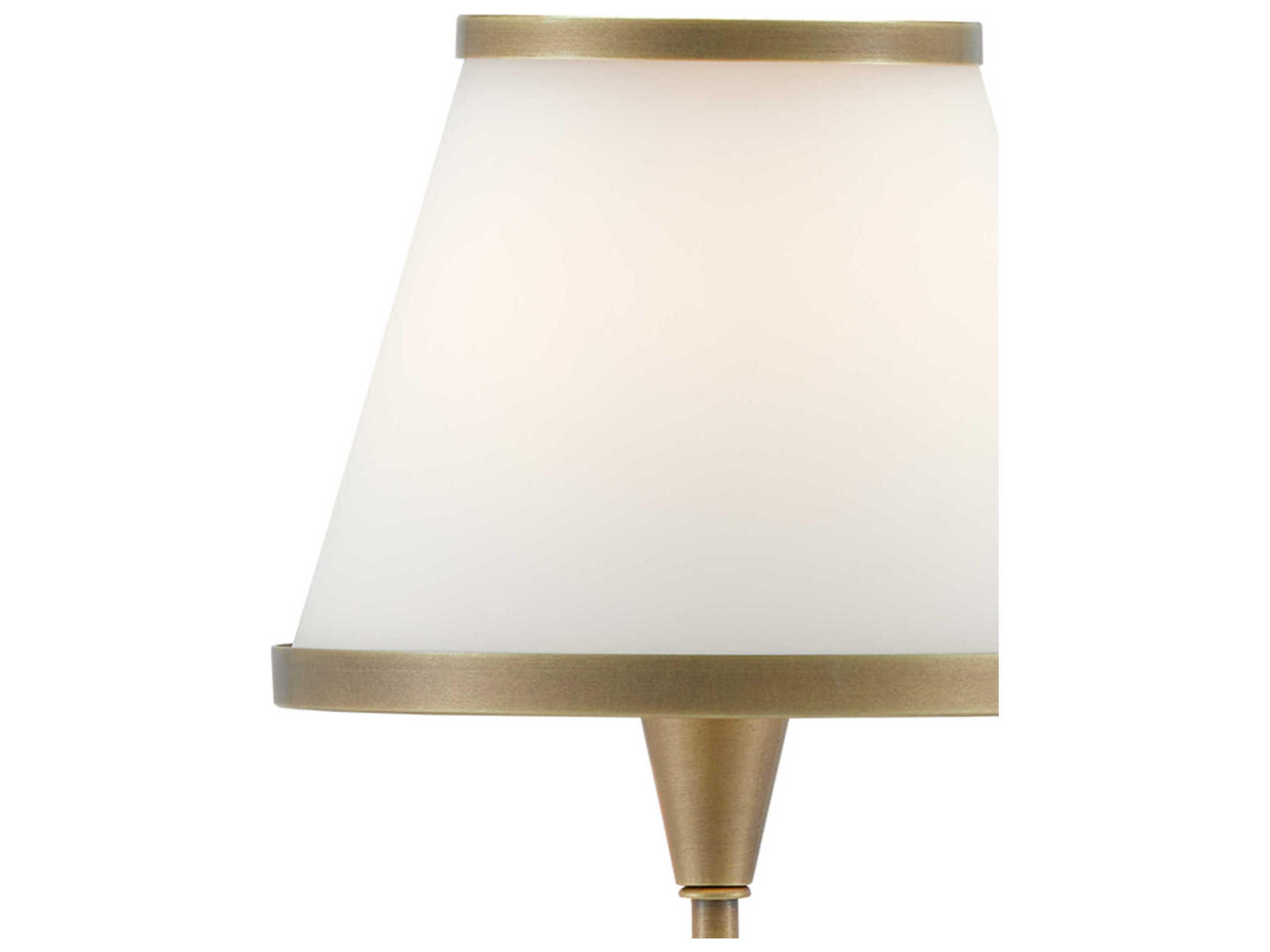 Currey & Company Brimsley 1-Light Antique Brass Glass Wall Sconce