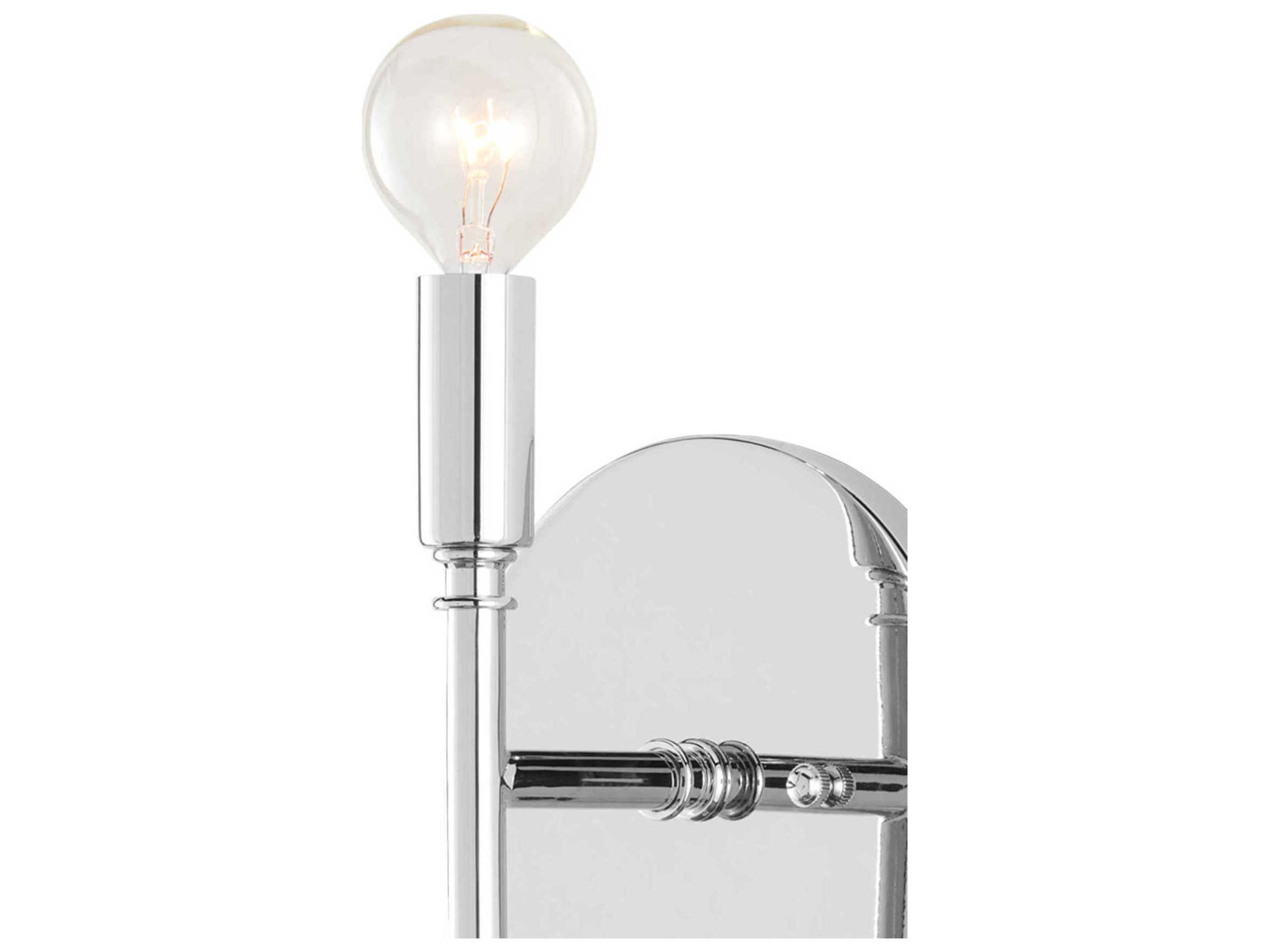 Currey & Company Bel 1-Light Polished Nickel Wall Sconce