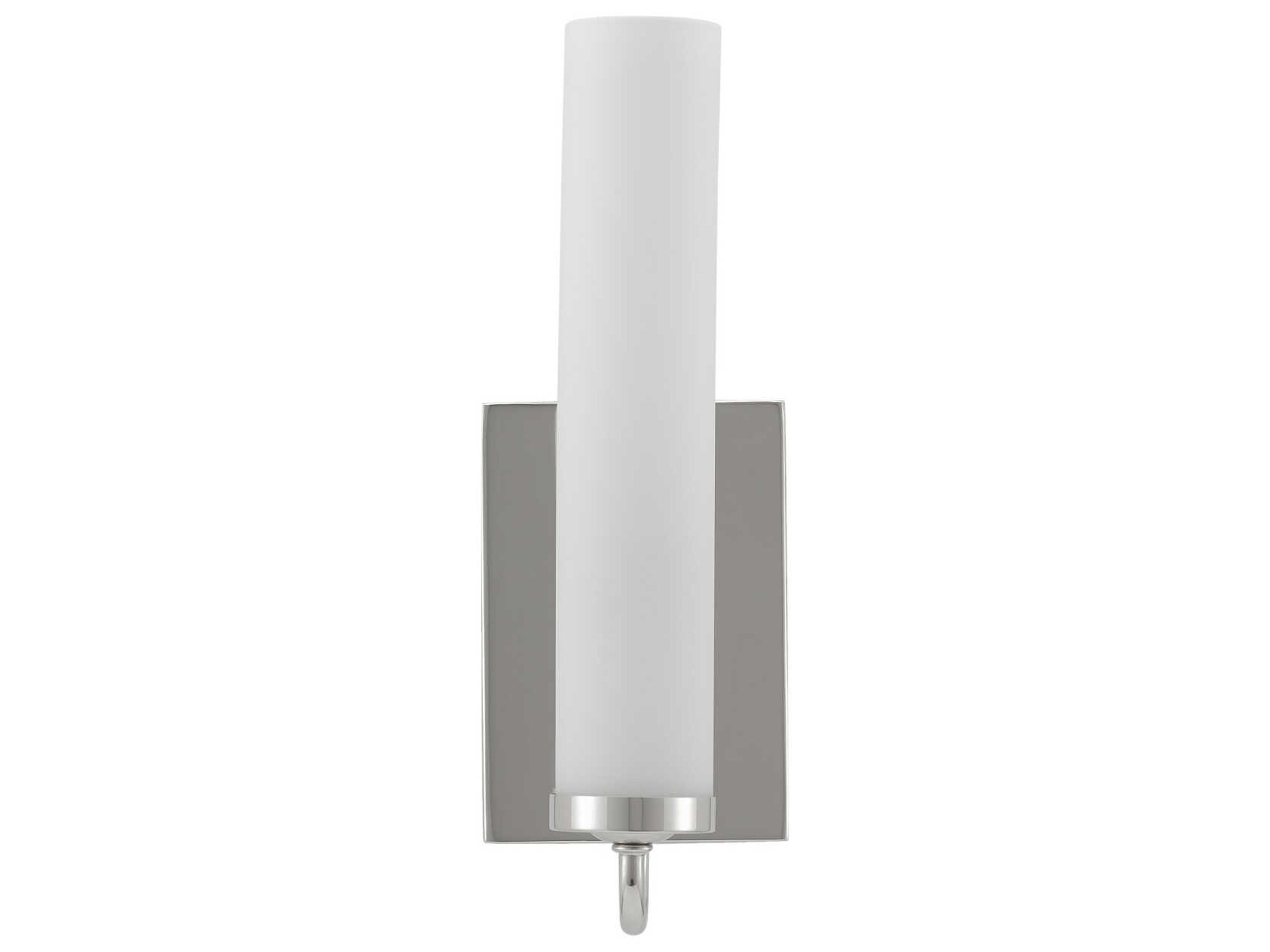 Currey & Company Brindisi 1-Light Polished Nickel Glass Wall Sconce