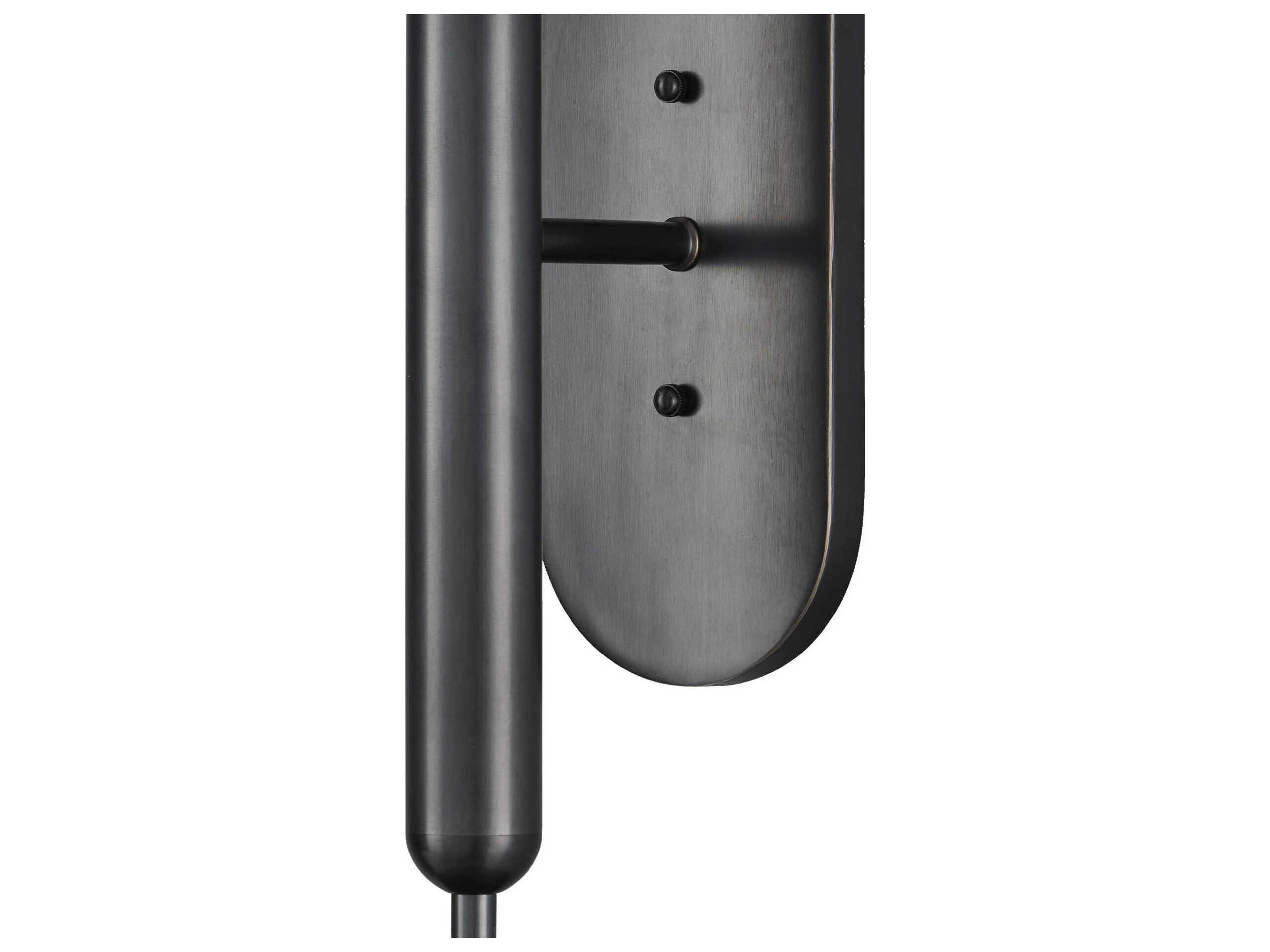 Currey & Company Barbican 2-Light Oil Rubbed Bronze Glass Wall Sconce